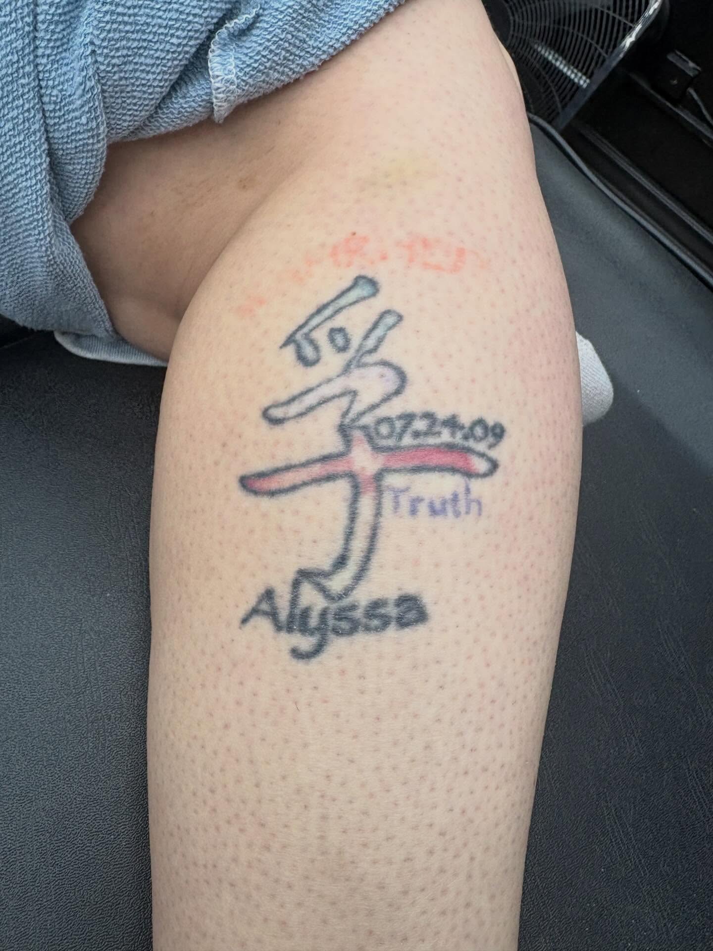 Tattoo by @tommygunz_tatt00er — lettering_script