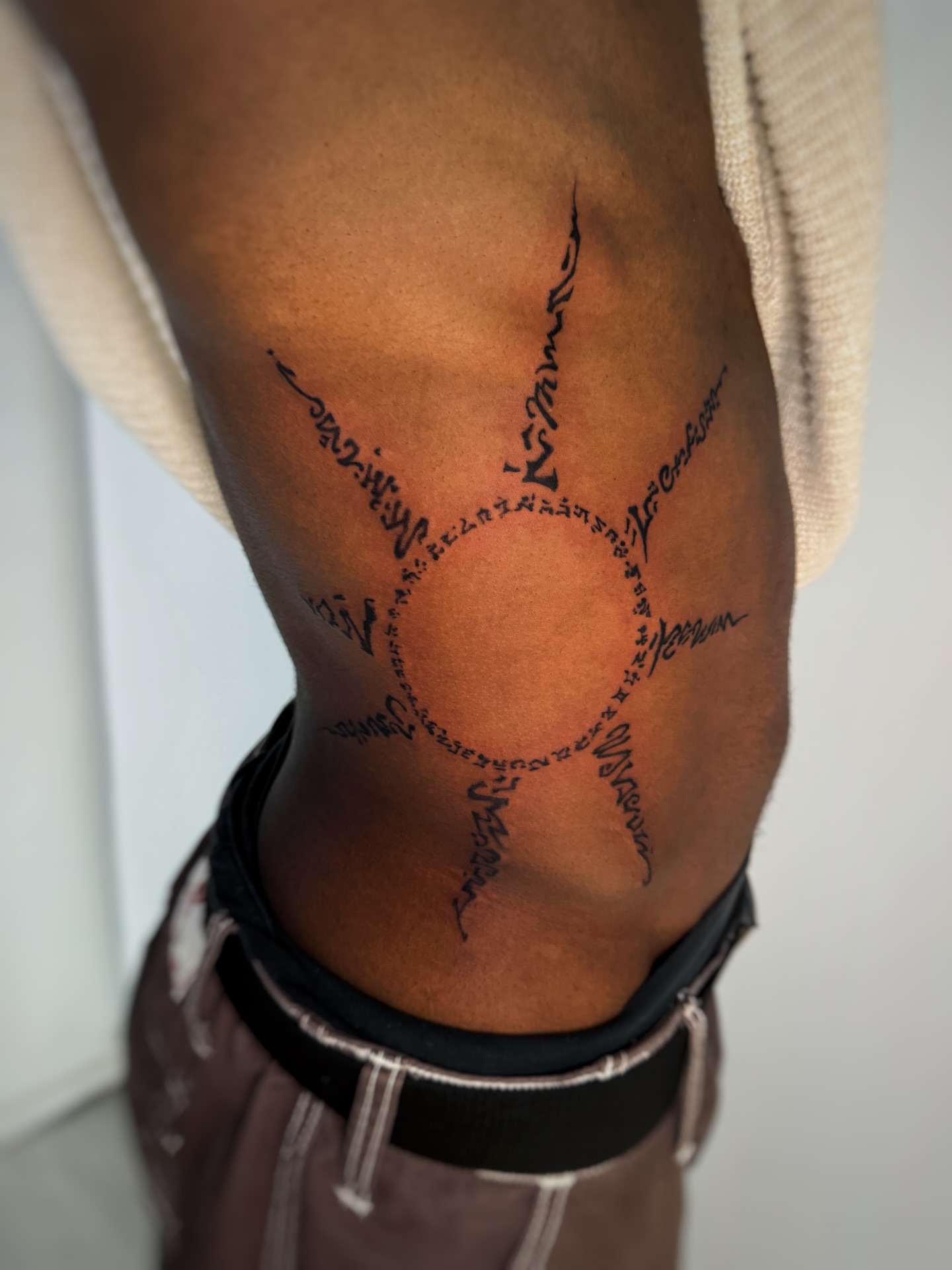 Tattoo by @loaftatts — lettering_script