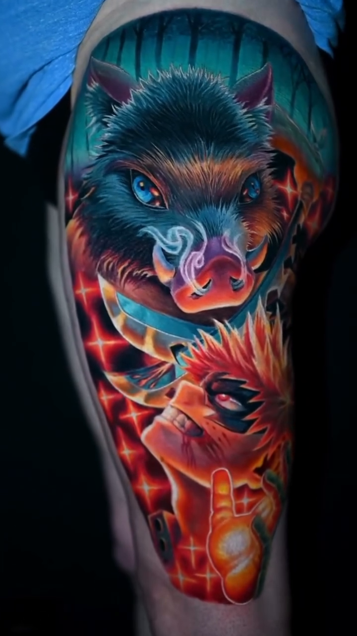 Tattoo work at Anime Ink Con 2026