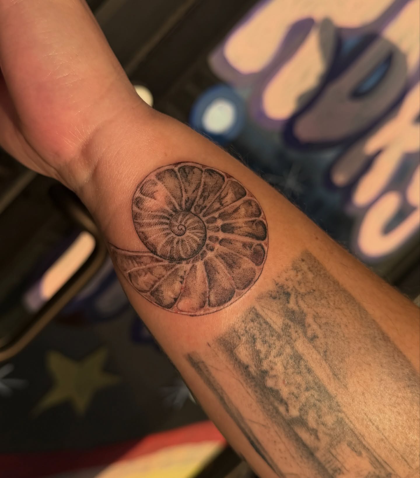Tattoo by @creatureoutside — black_and_grey