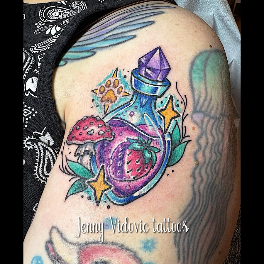 Tattoo by @turkeybasturz — new_school, illustrative