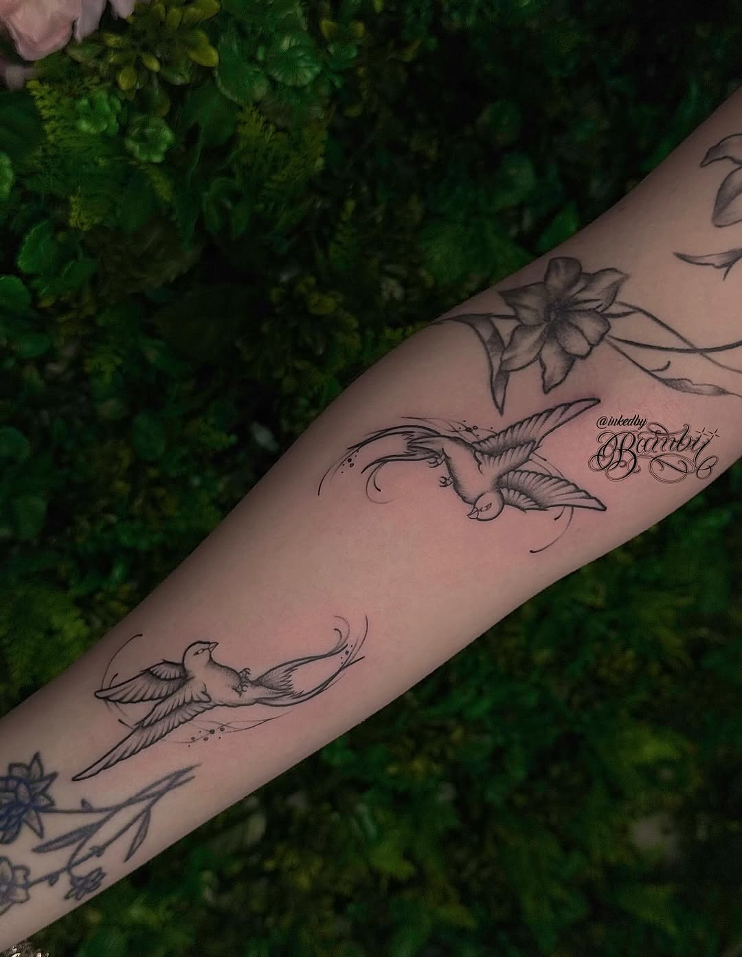 Tattoo by @inkbyember — fine_line, black_and_grey
