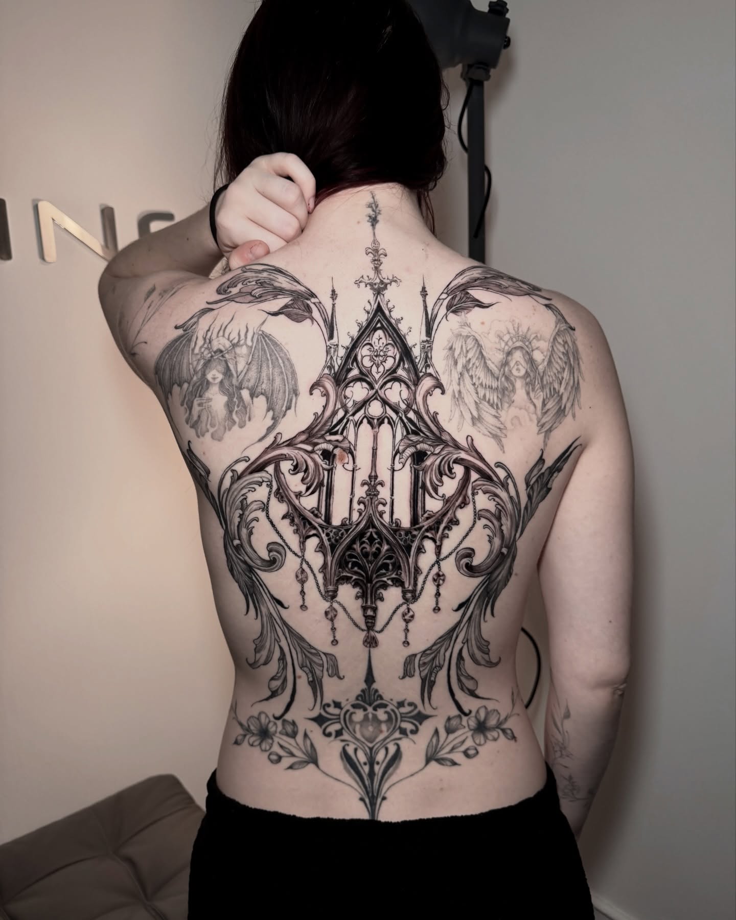 Tattoo by @lalex.tattoo — black_and_grey, ornamental