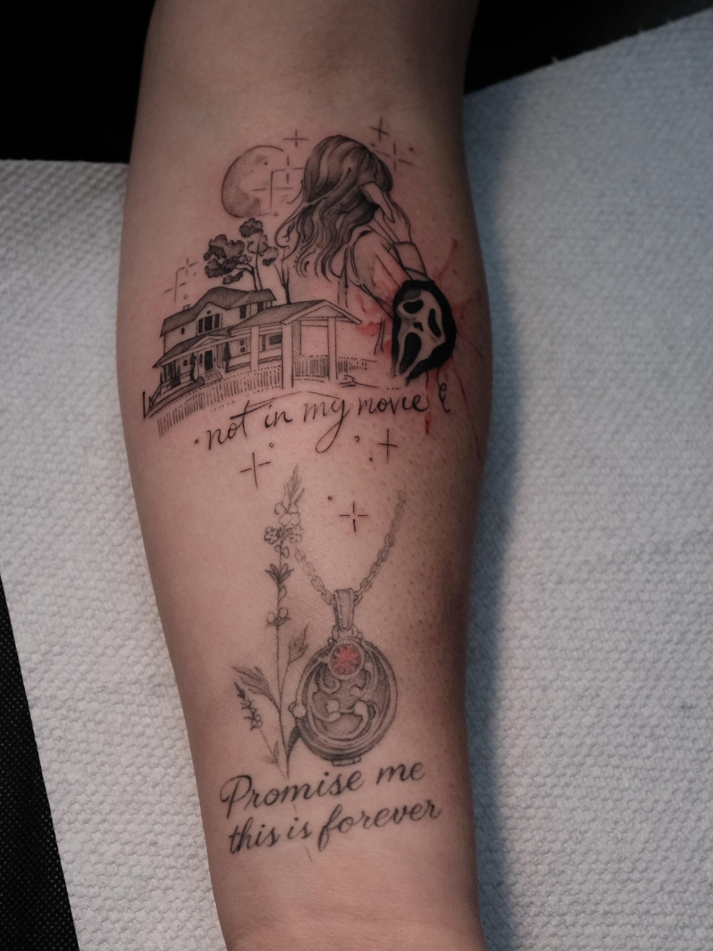 Tattoo by @cordova.ink — black_and_grey