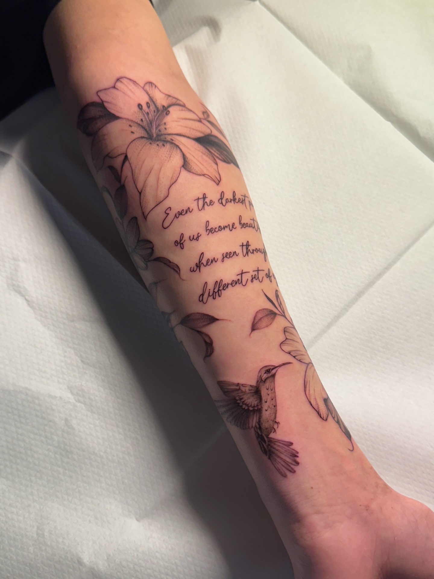 Tattoo by @fineline_lau — realism, dotwork