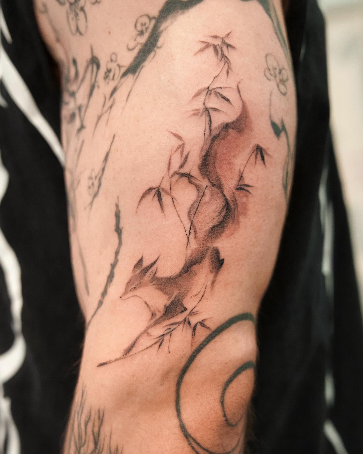 Tattoo by @tattooist_lionel β black_and_grey