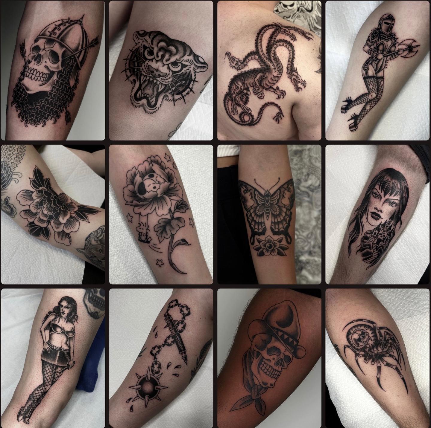 Tattoo by @countmia — black_and_grey