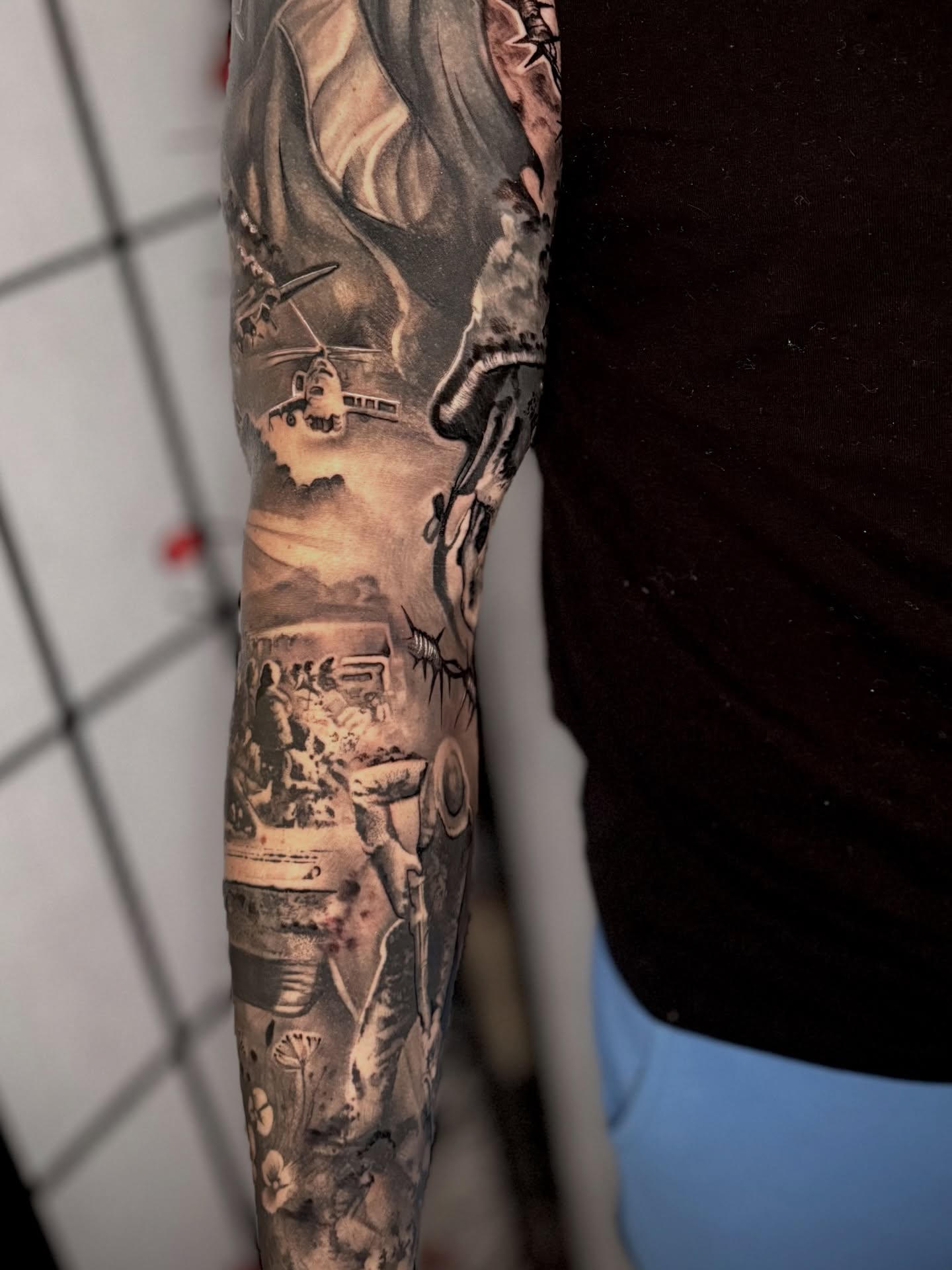 Tattoo by @jamycarlton_ — black_and_grey, realism