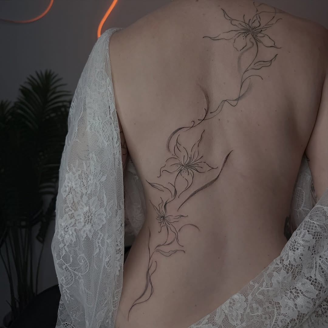 Tattoo by @yink_tattoos — fine_line, black_and_grey