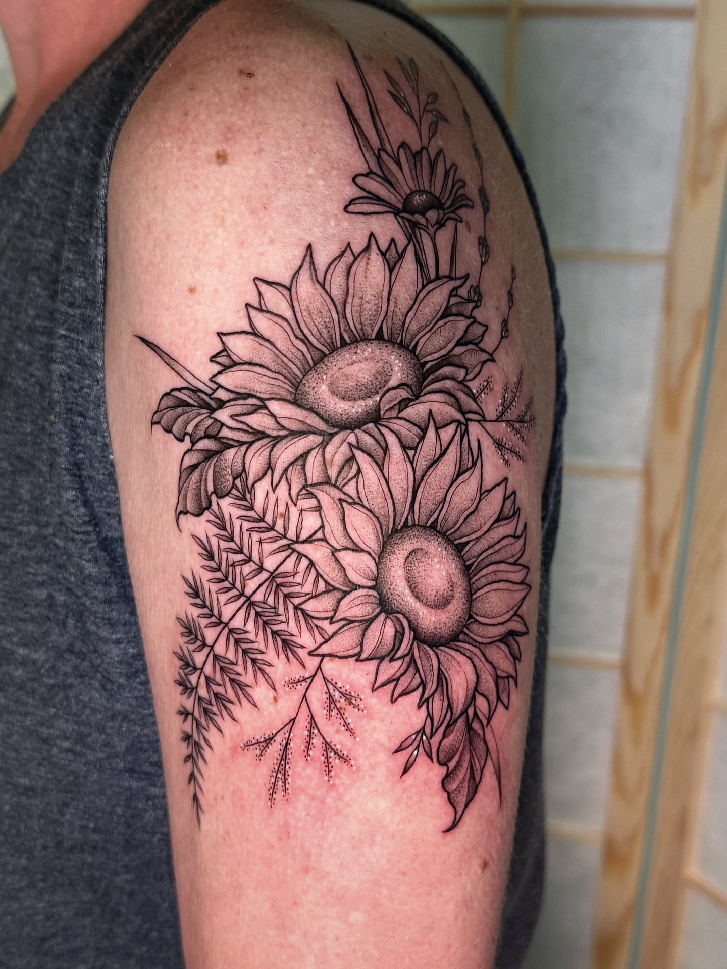 Tattoo by @audreymicheletattoos — black_and_grey