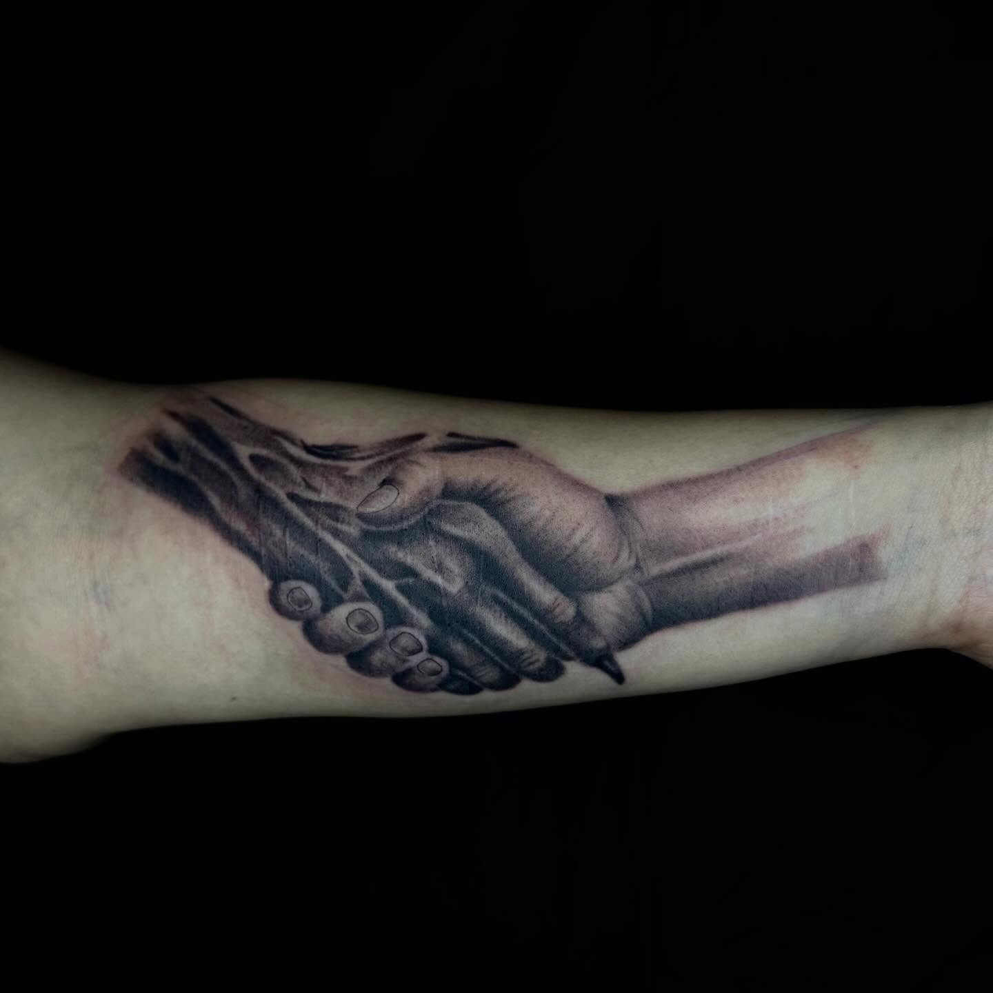 Tattoo by @forbidden_skin_designs — black_and_grey