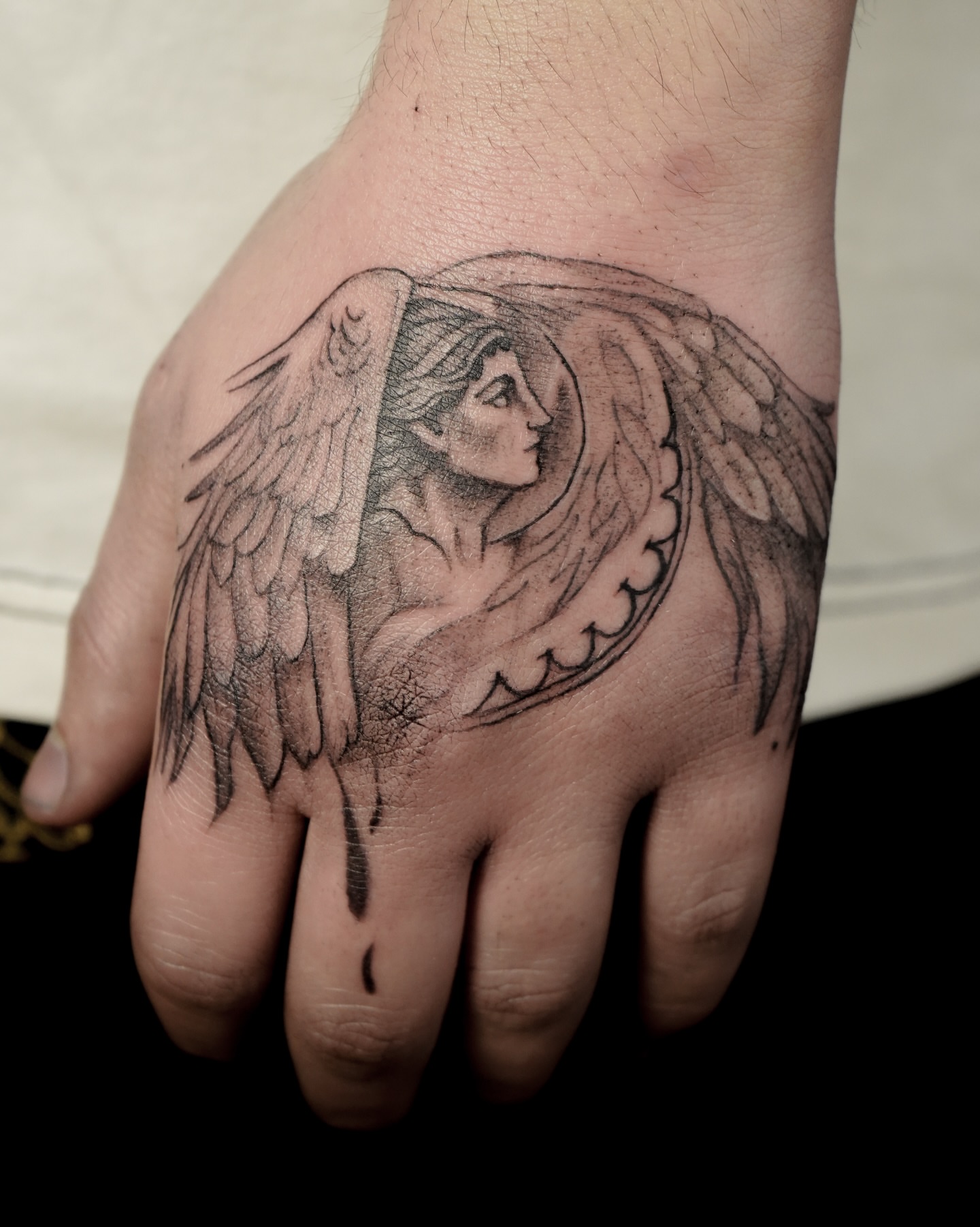 Tattoo by @inkzist — black_and_grey