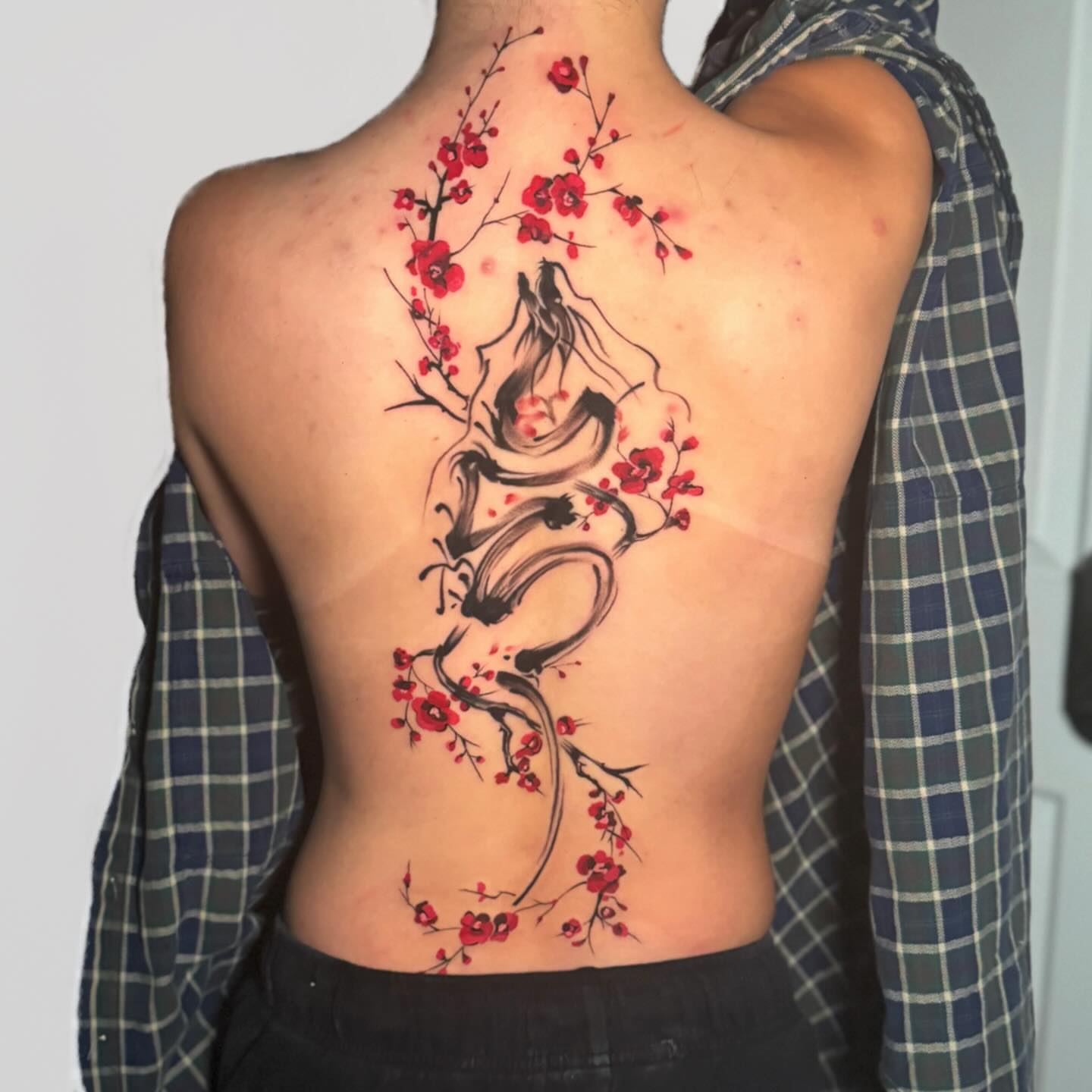 Tattoo by @dylanwalkertattoo — japanese_irezumi, dotwork