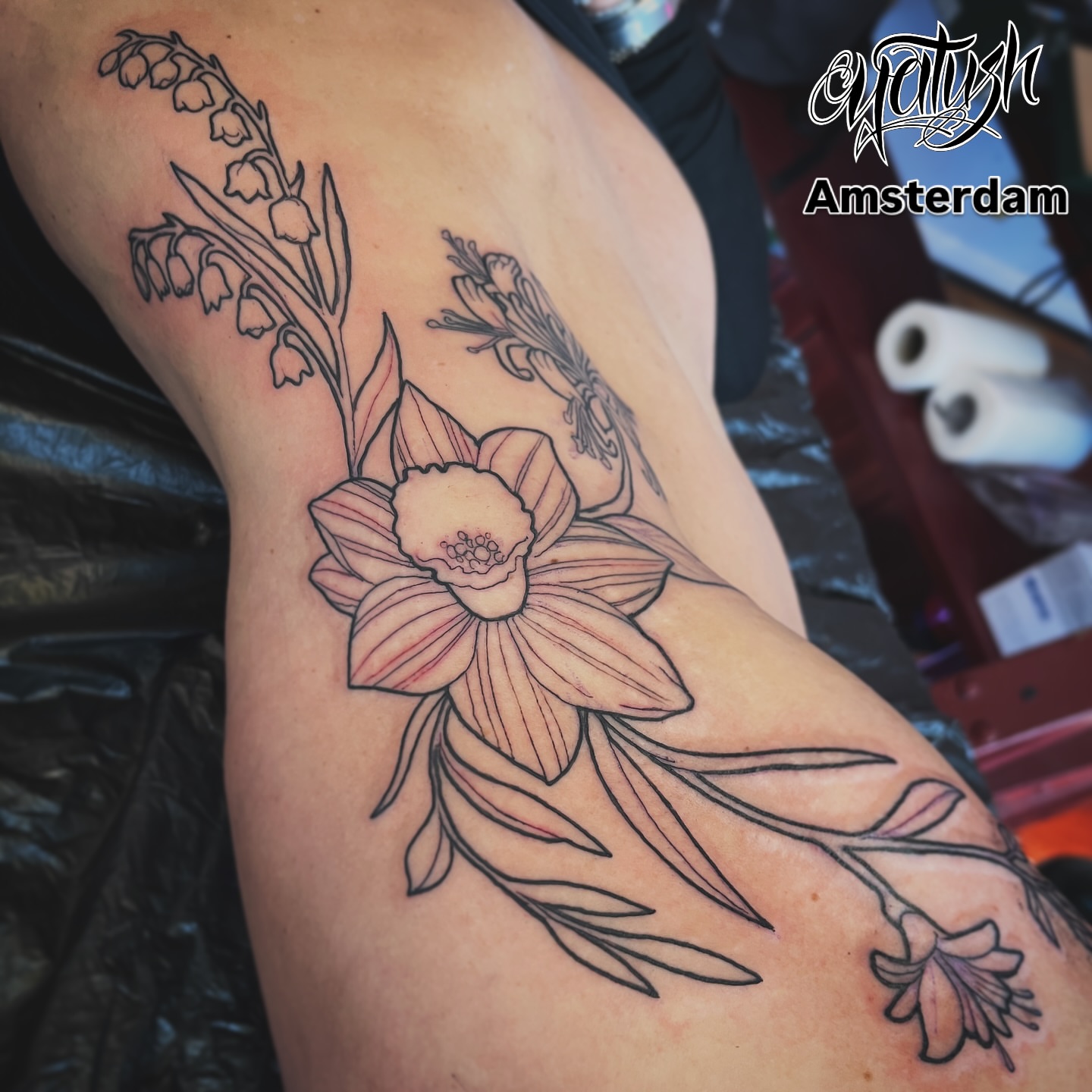 Tattoo by @yatush — black_and_grey