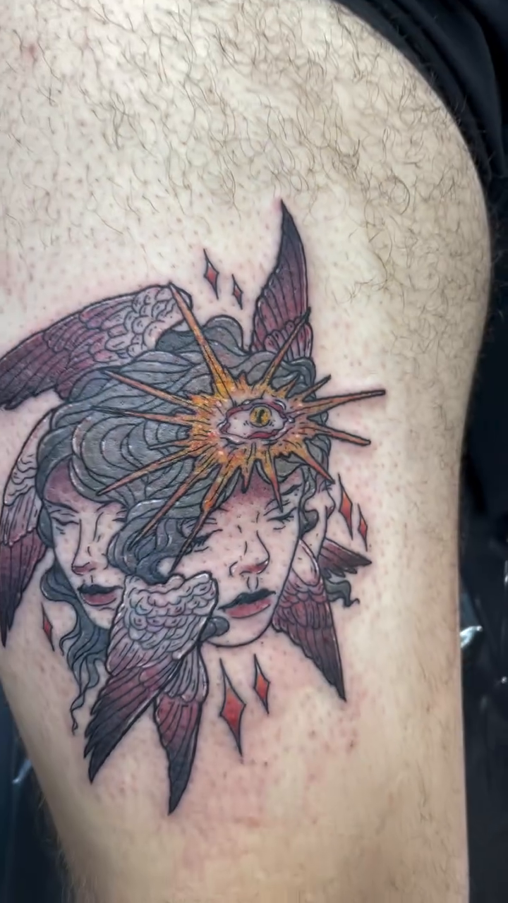 Tattoo by @vicent_tattoos — dark_realism, neo_traditional