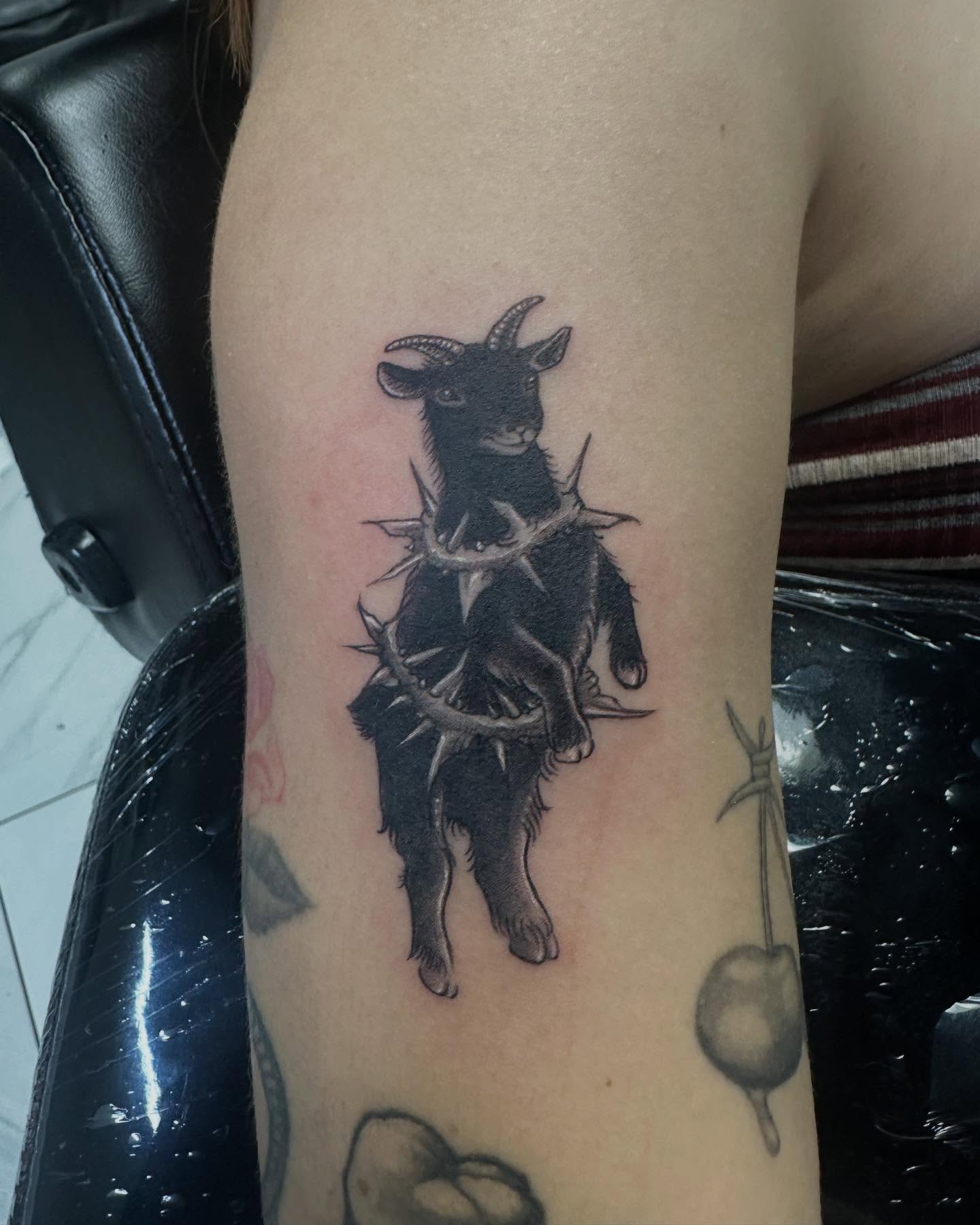 Tattoo by @viciousmarc — black_and_grey