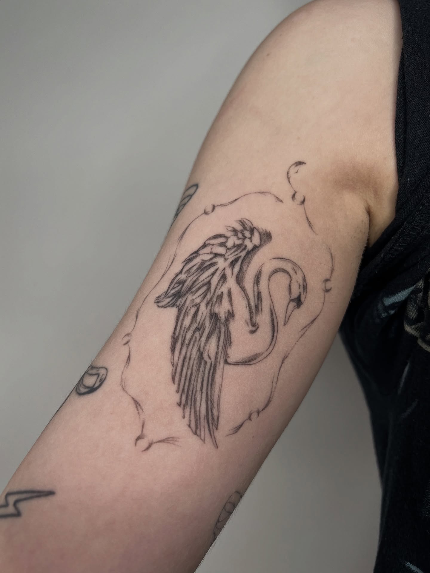 Tattoo by @druzyjewel — black_and_grey