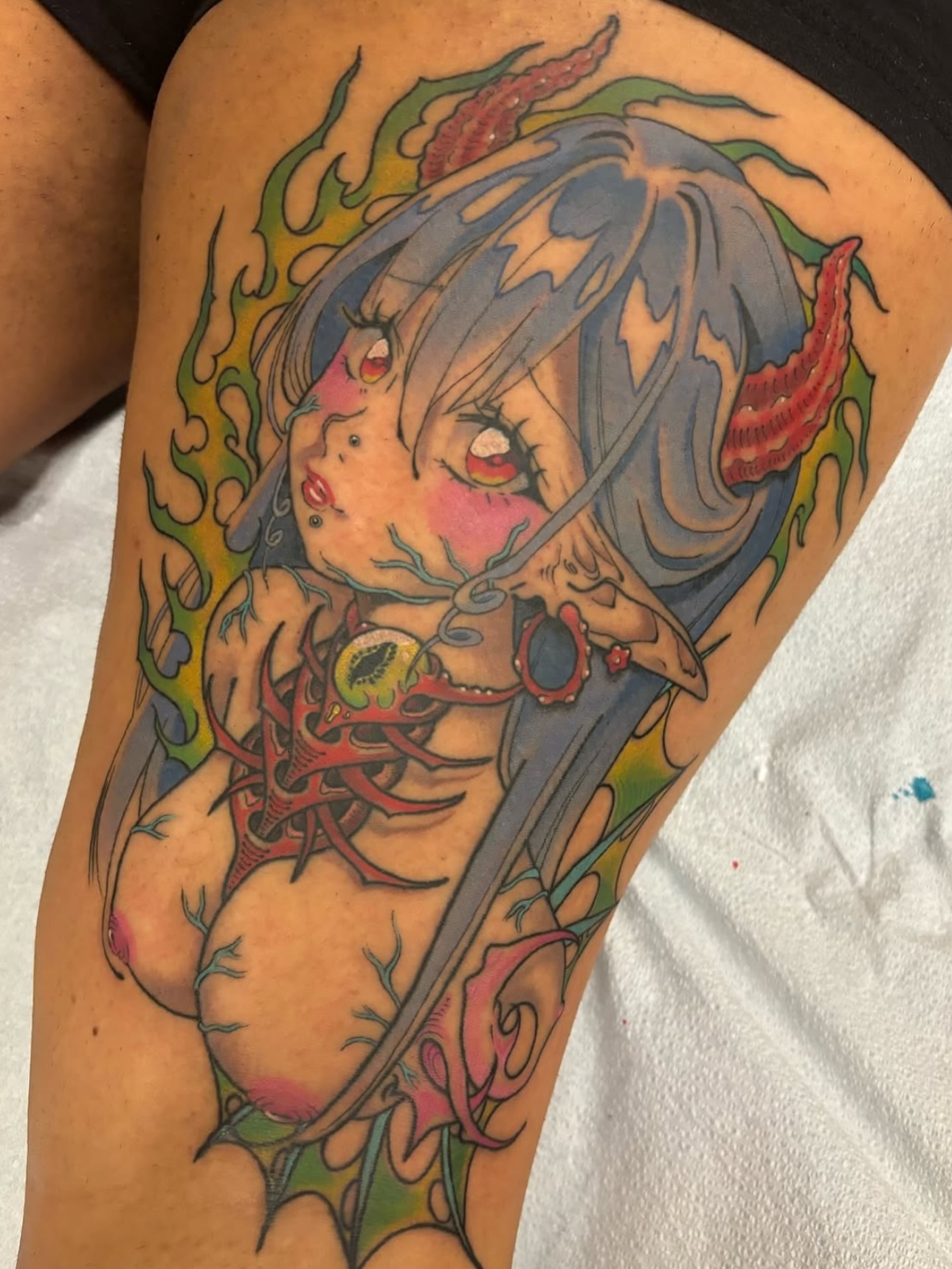 Tattoo by @toriwartooth — anime, illustrative