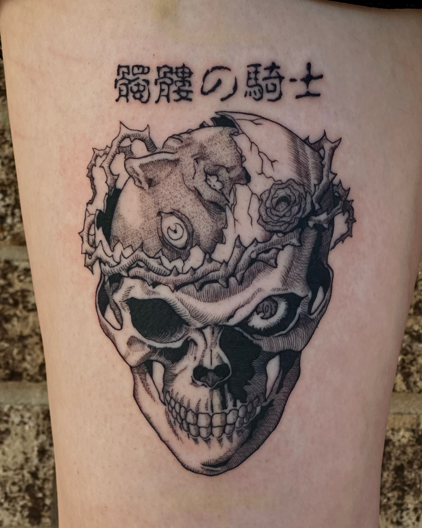 Skull realism tattoo on the forearm by ty ☆ nbtx tattoo artist