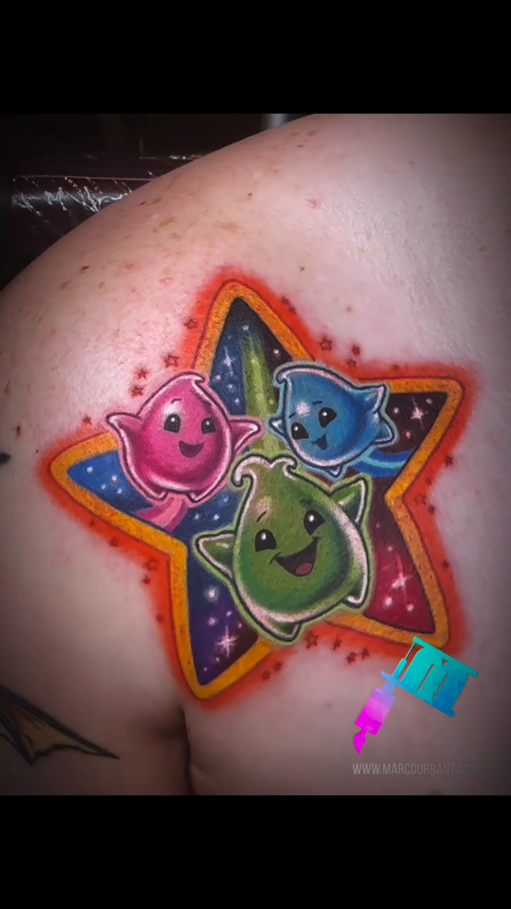 Tattoo by @marcdurrant — new_school, anime