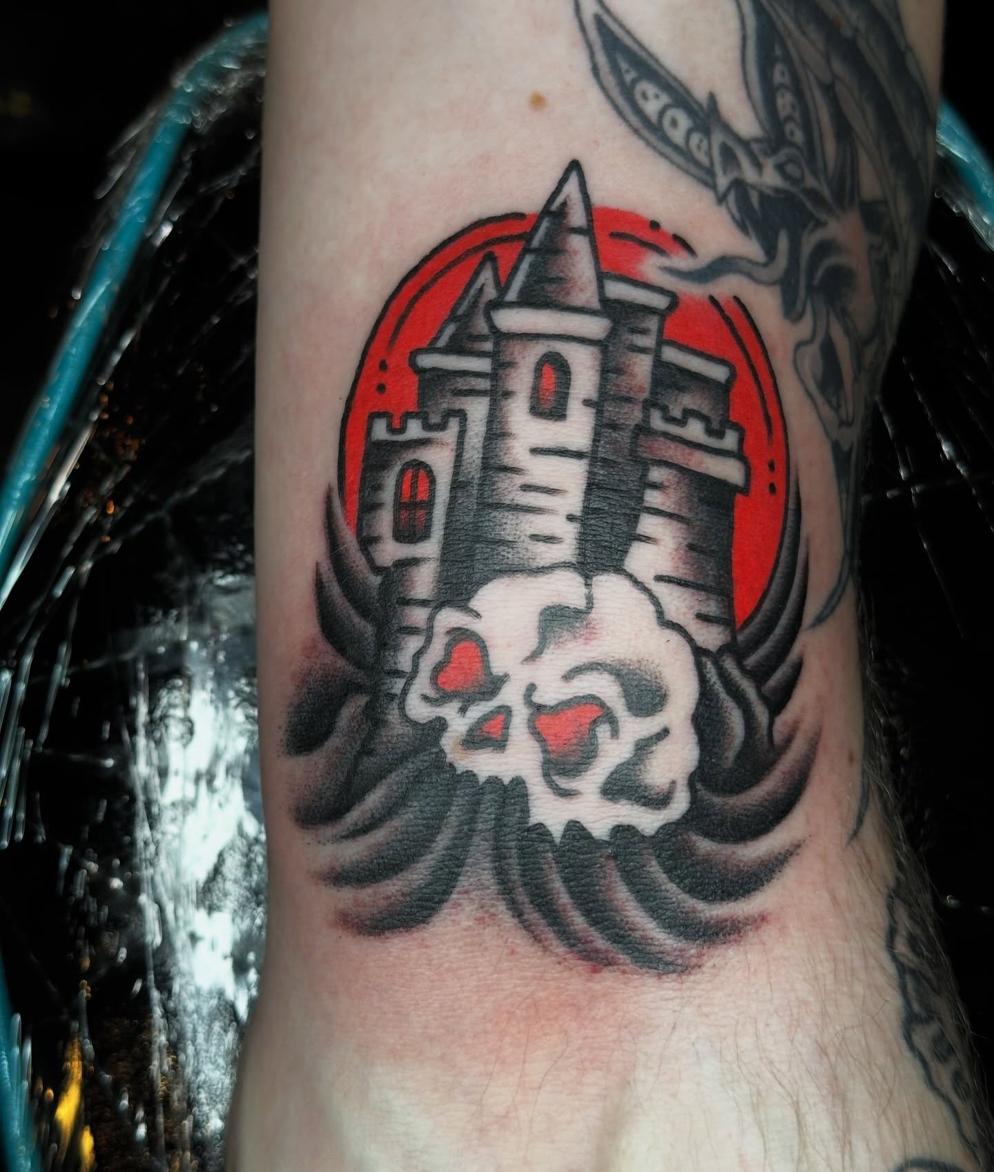 Tattoo by @bails.tattooer — black_and_grey, dark_realism