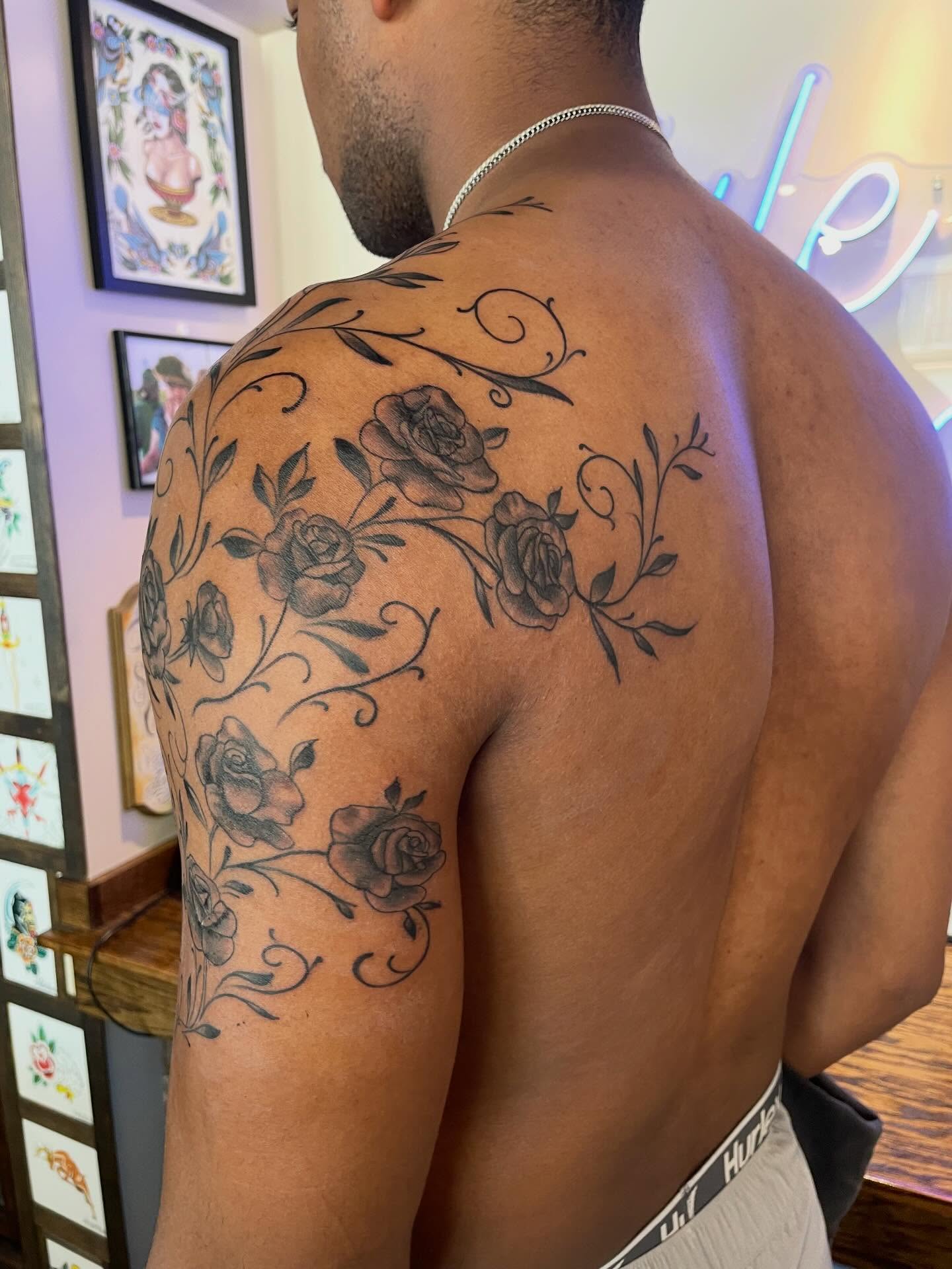 Tattoo by @alexbtatz — black_and_grey