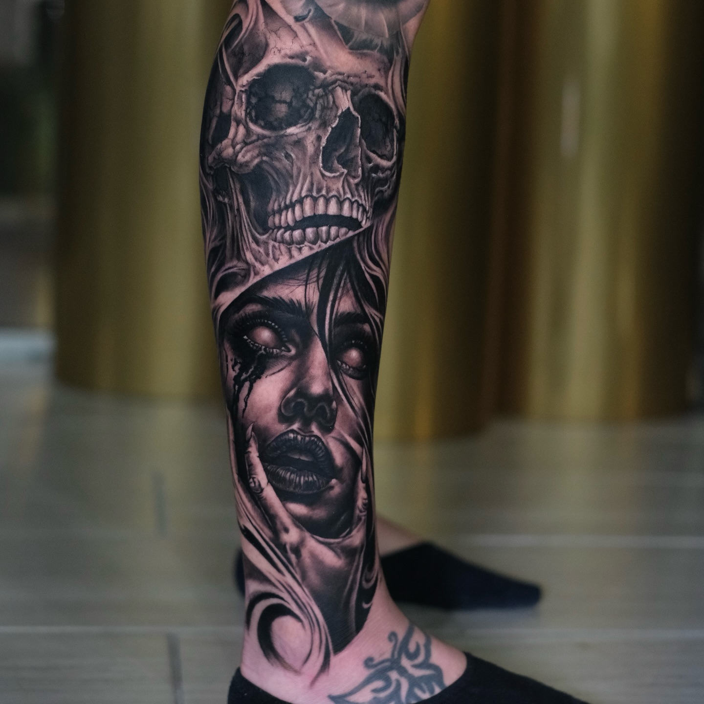 Tattoo by @mannytattooartist โ realism, dark_realism