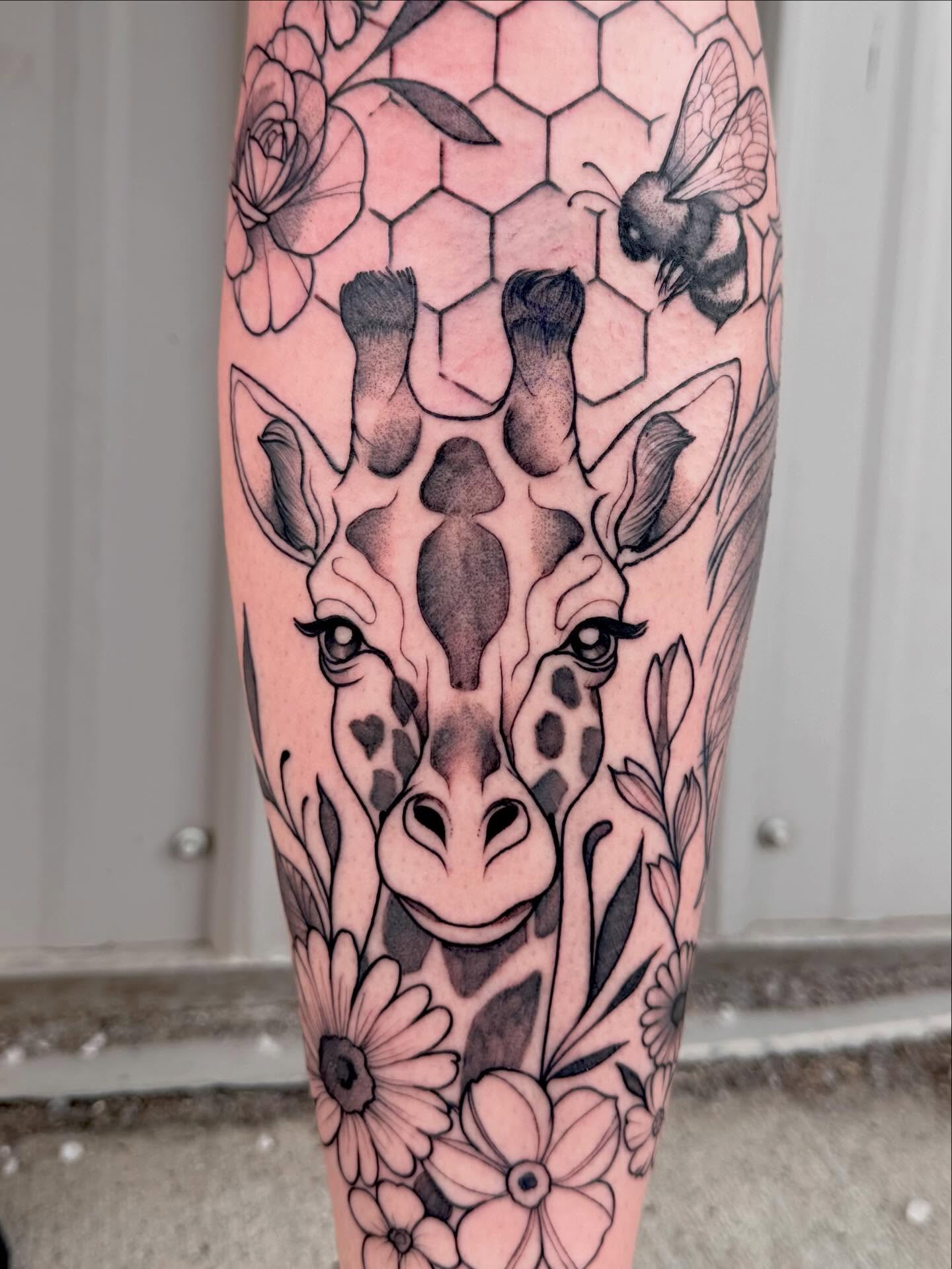 Tattoo by @gatorgirltattoo — black_and_grey