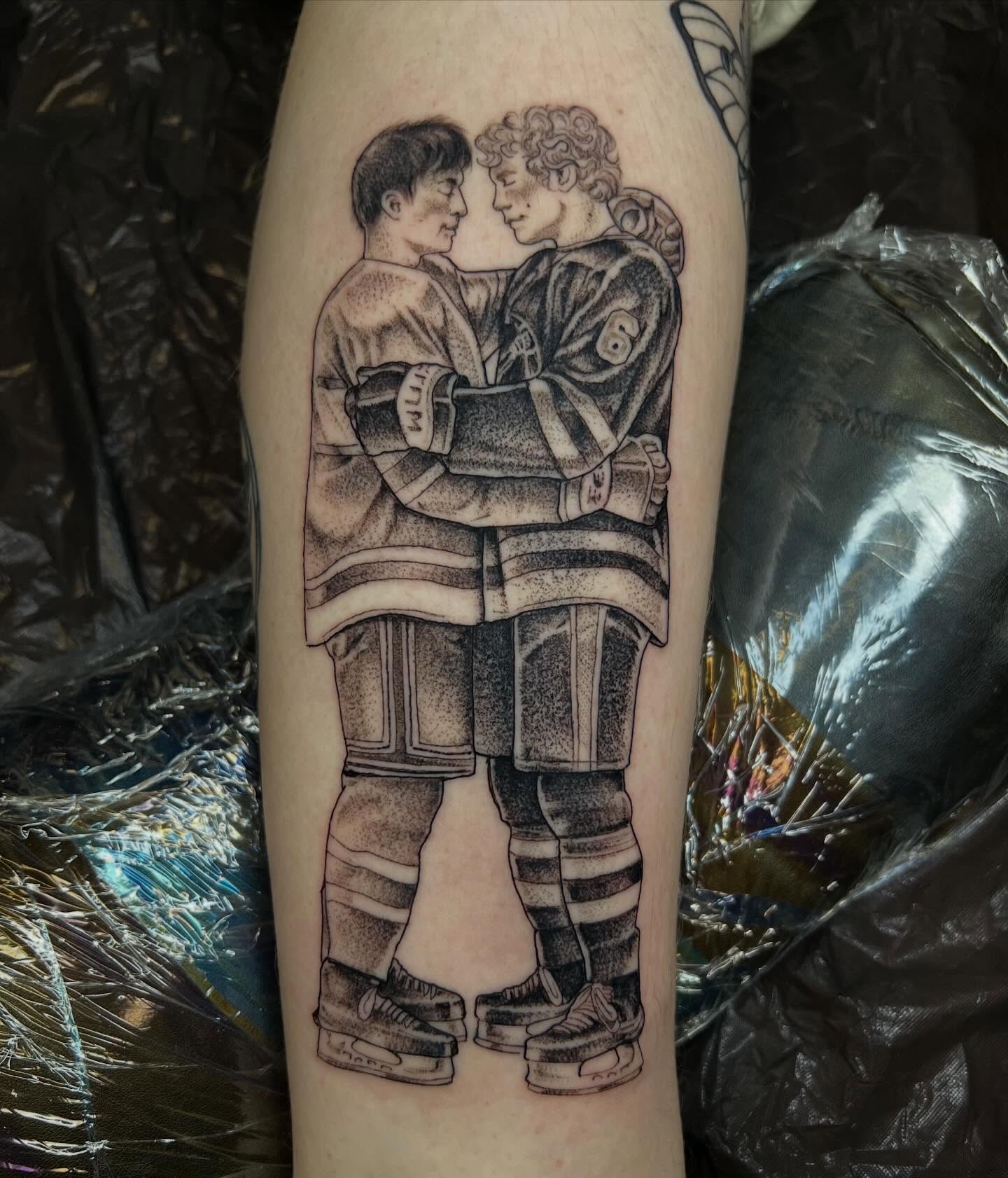 Tattoo by @tallartist — dotwork