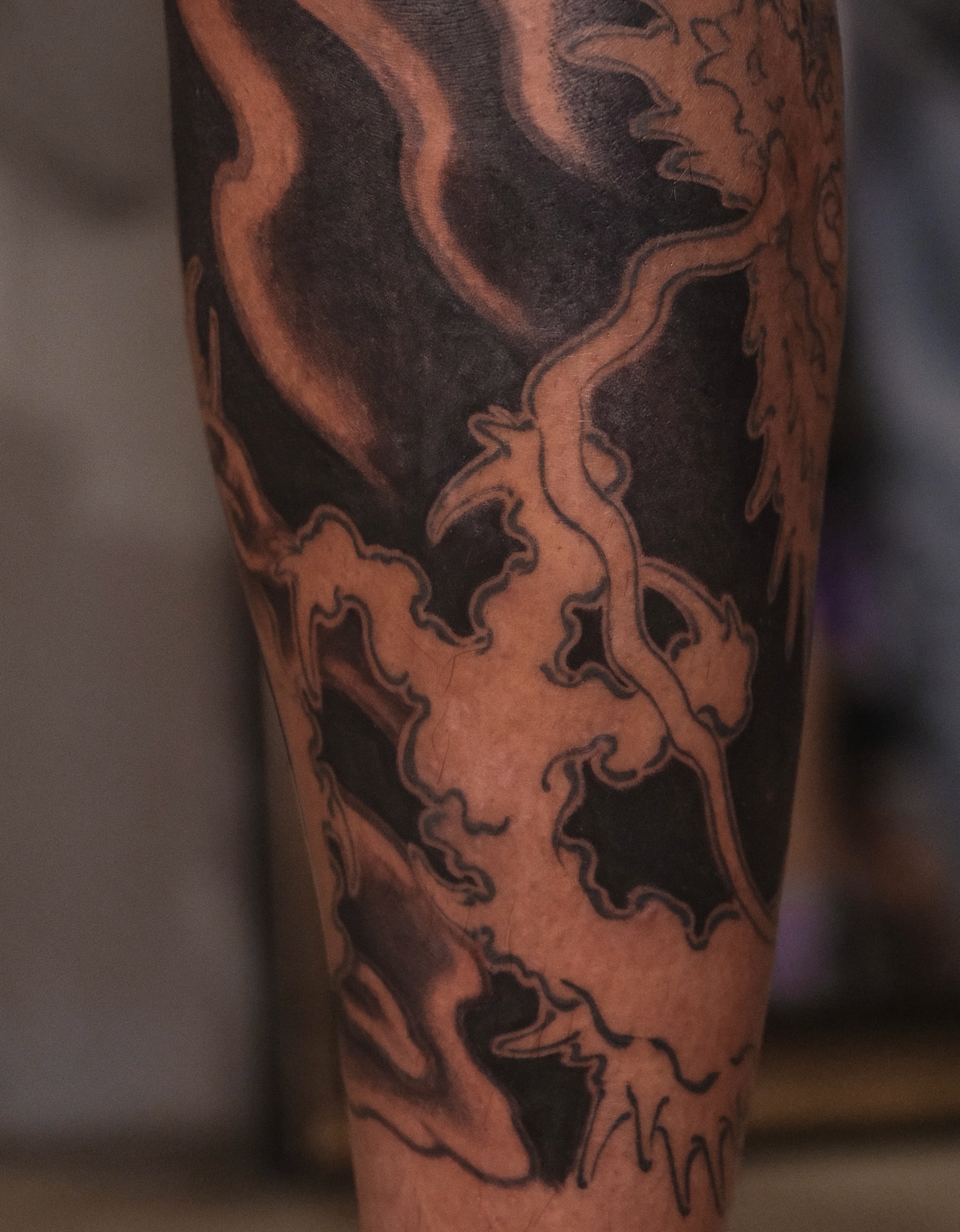 Tattoo by @ray_thefox — black_and_grey