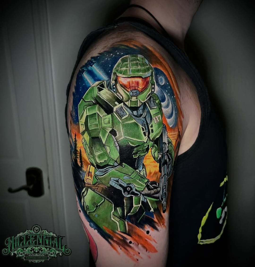 Tattoo by @aortiz_tattoos — anime, realism