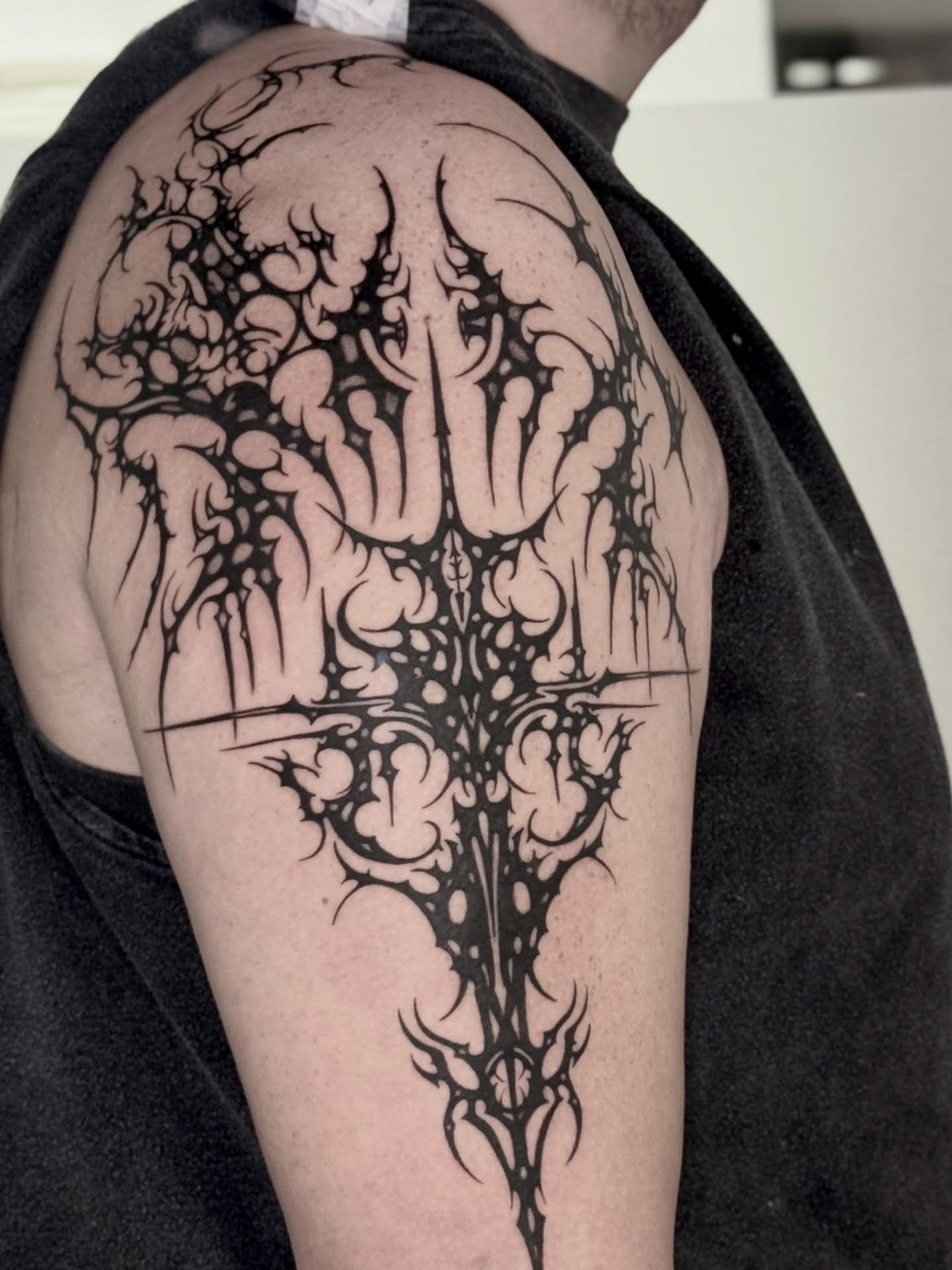 Tattoo by @ink_voodoo — blackwork, ornamental