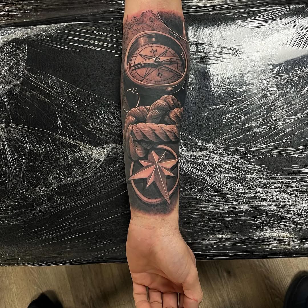 Tattoo by @marky_chavez โ realism, black_and_grey