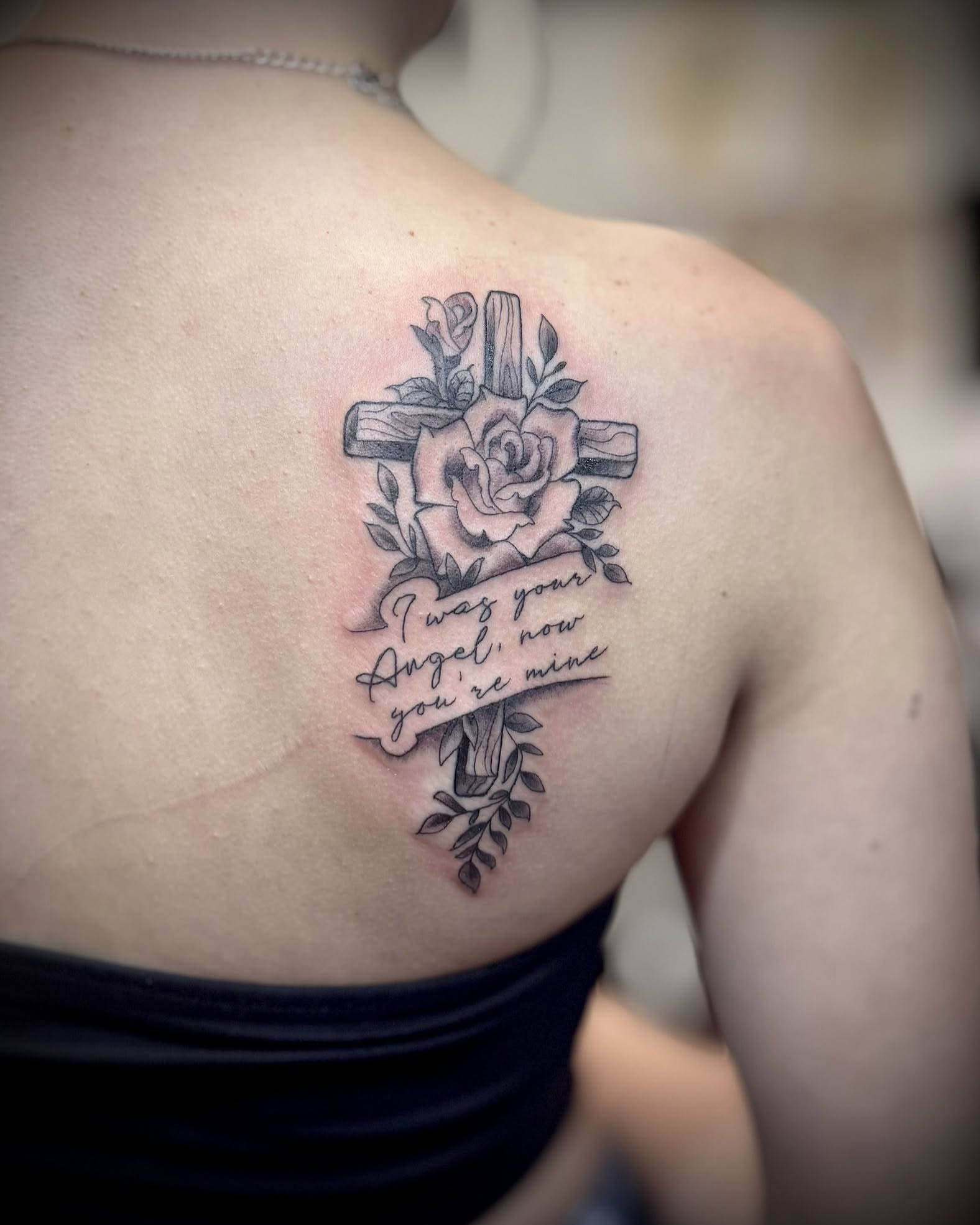 Tattoo by @vanisorr — black_and_grey