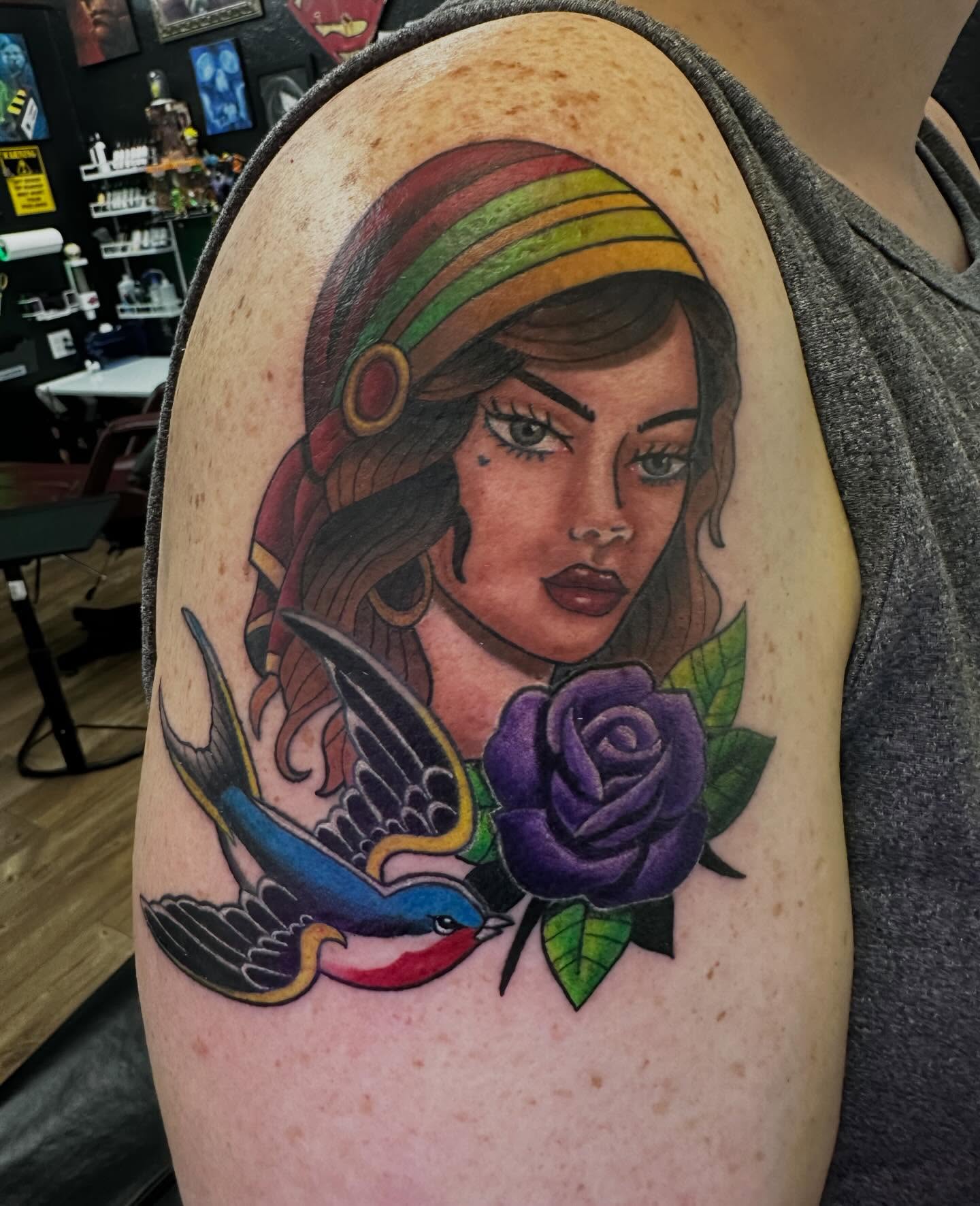 Tattoo by @tattoosbydanimarie — american_traditional, realism