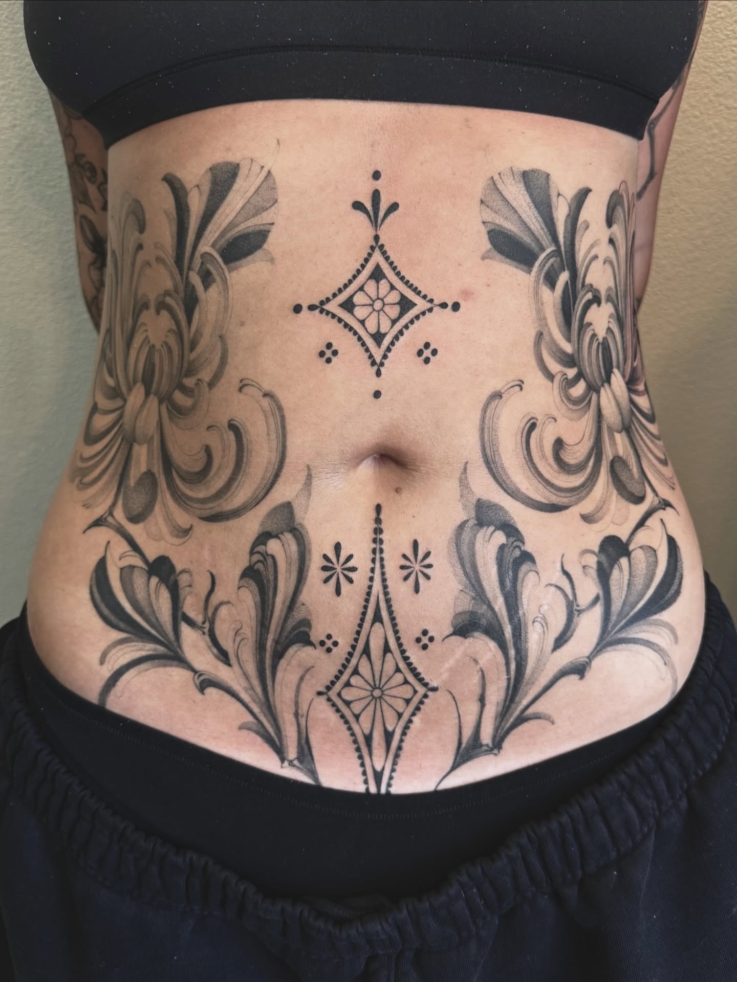 Tattoo by @blacklambx — black_and_grey, ornamental