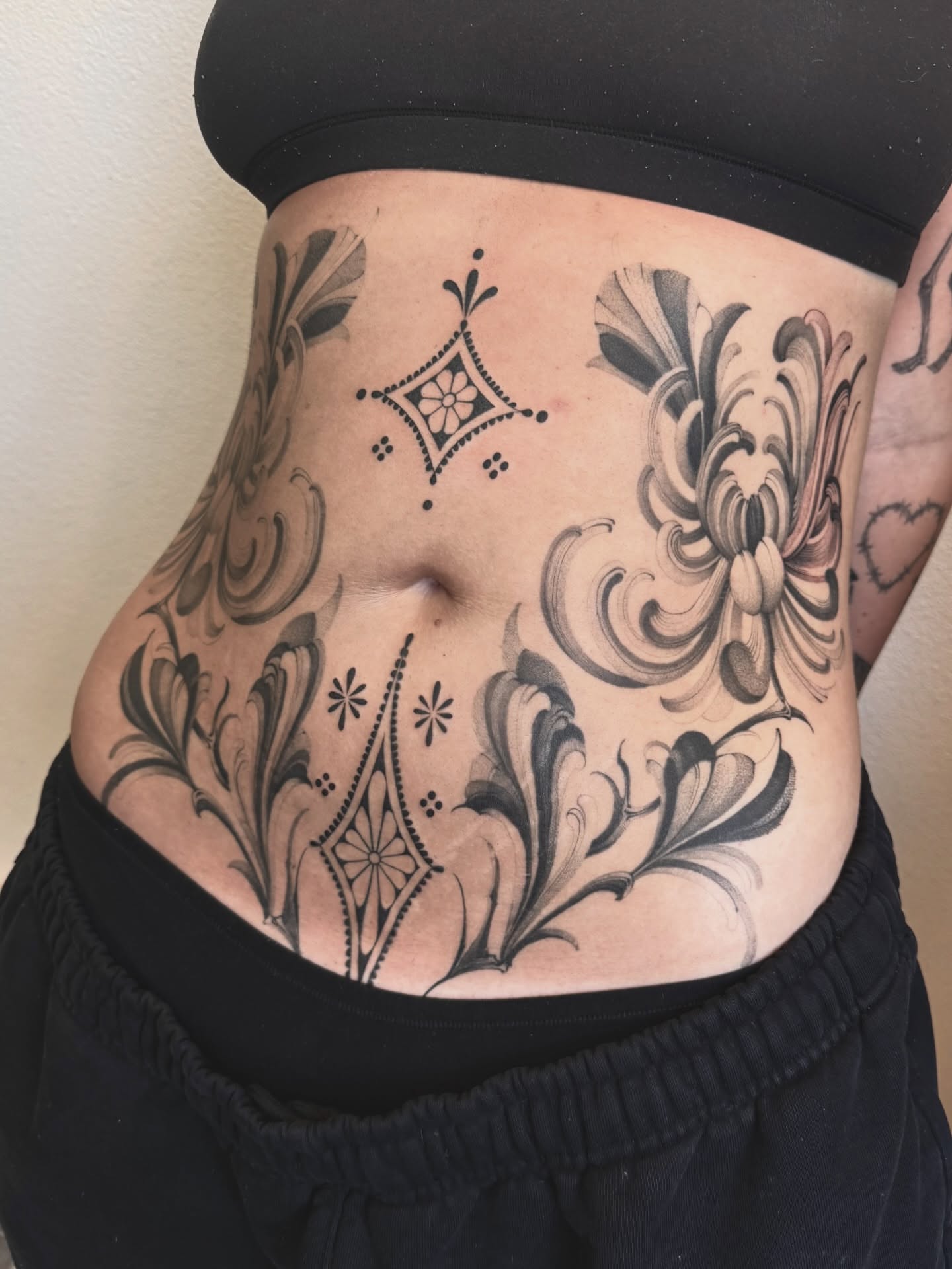 Tattoo by @blacklambx — black_and_grey, ornamental