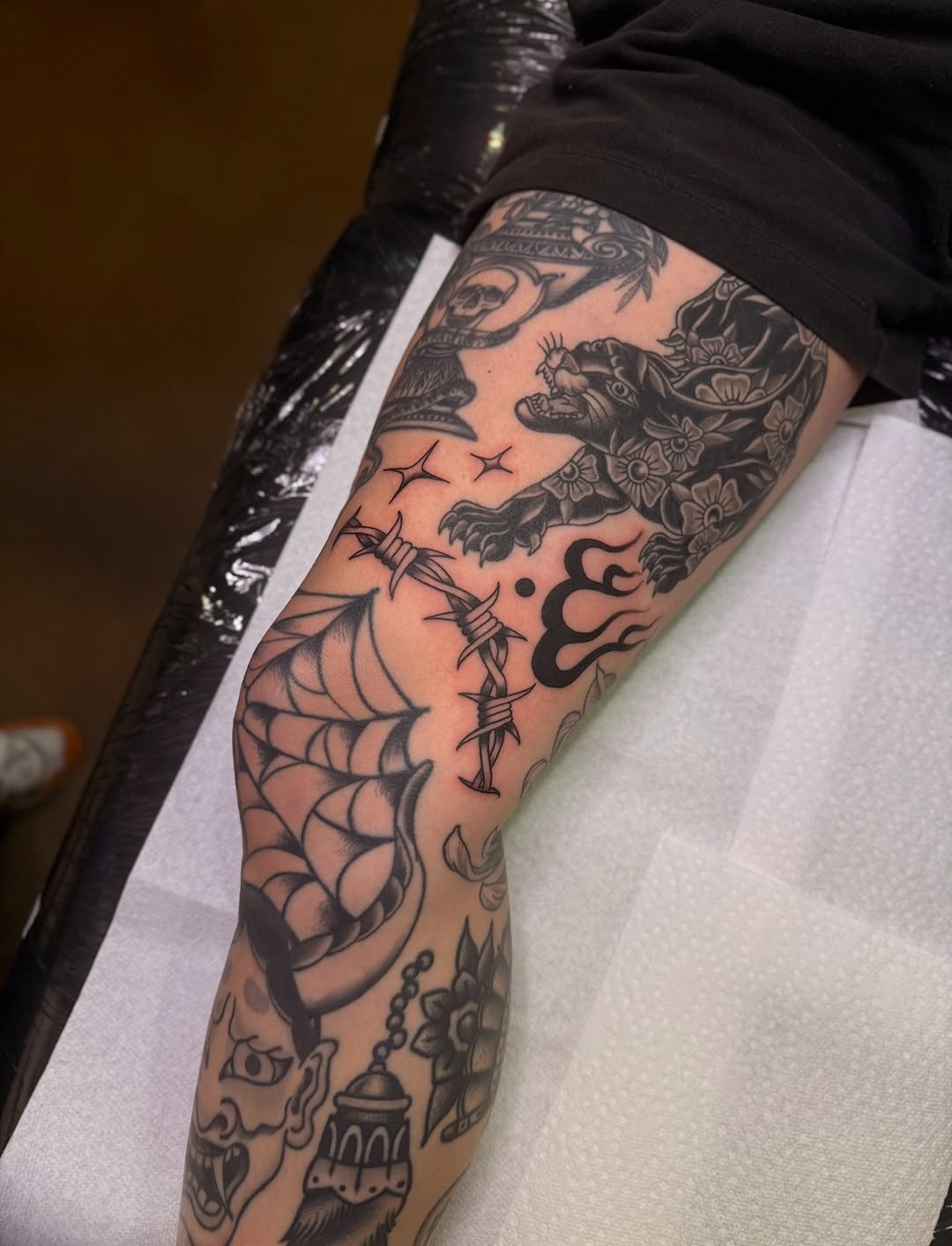 Tattoo by @colournegative — american_traditional, black_and_grey
