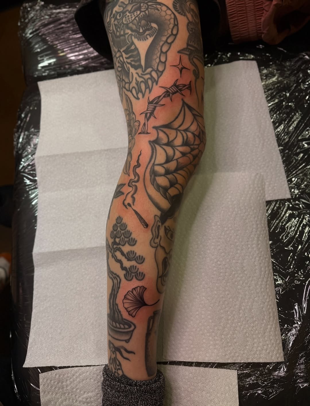 Tattoo by @colournegative — american_traditional, black_and_grey