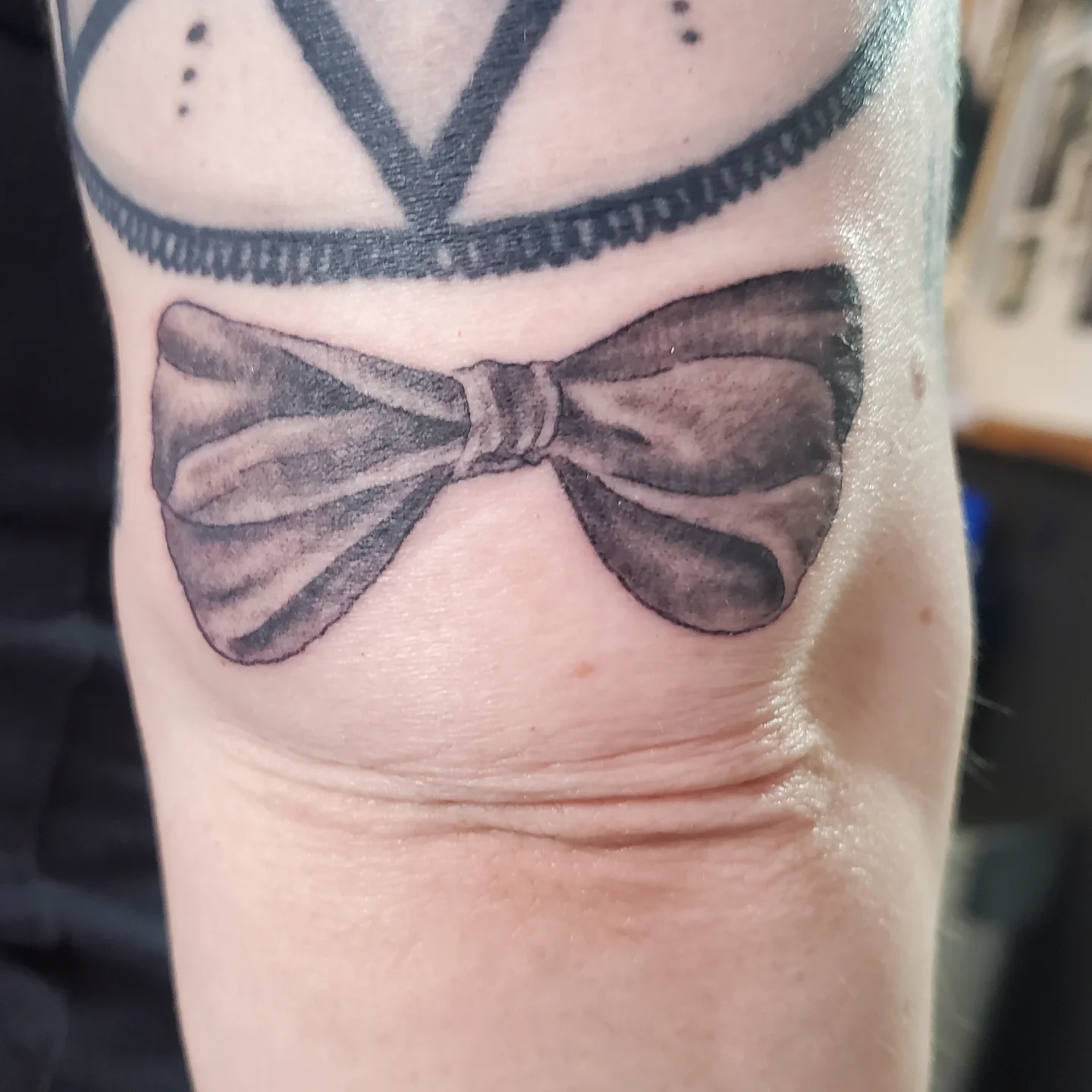 Tattoo by @crookedwil — black_and_grey