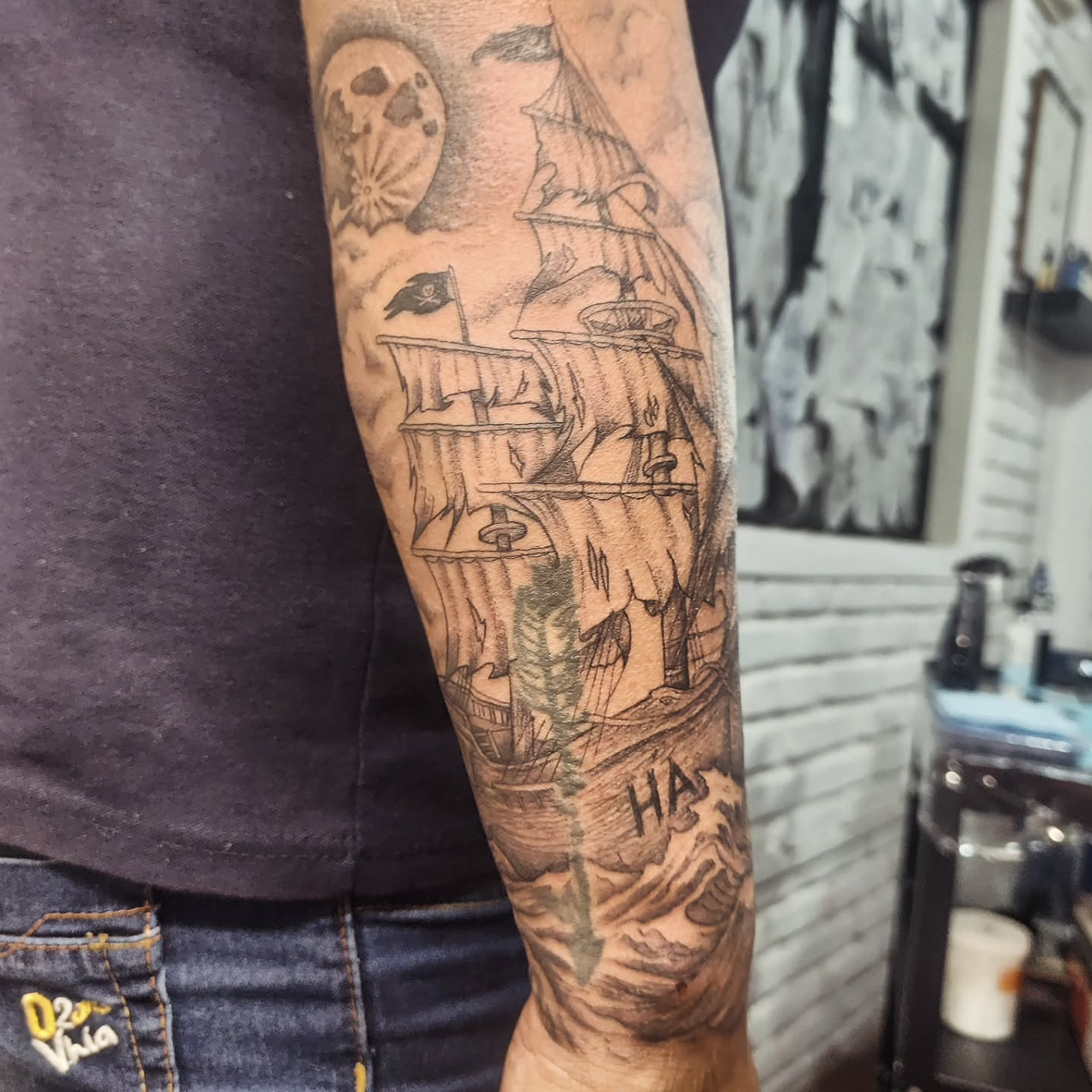 Tattoo by @tintafinart — black_and_grey, realism