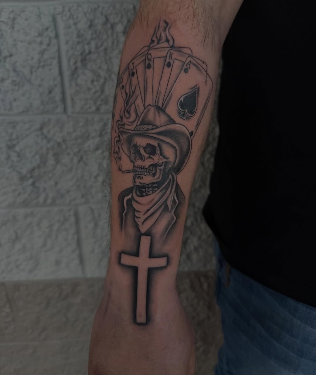 Tattoo by @mystic_moore — black_and_grey, realism
