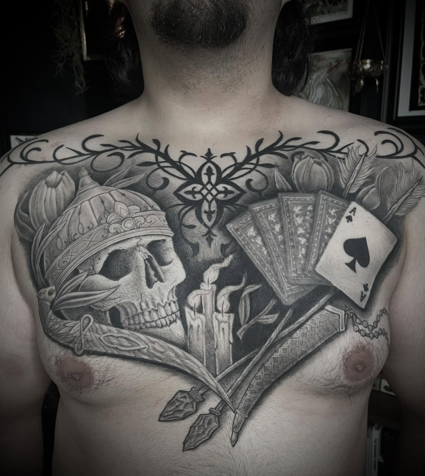Tattoo by @velesara_tattoo — black_and_grey, realism