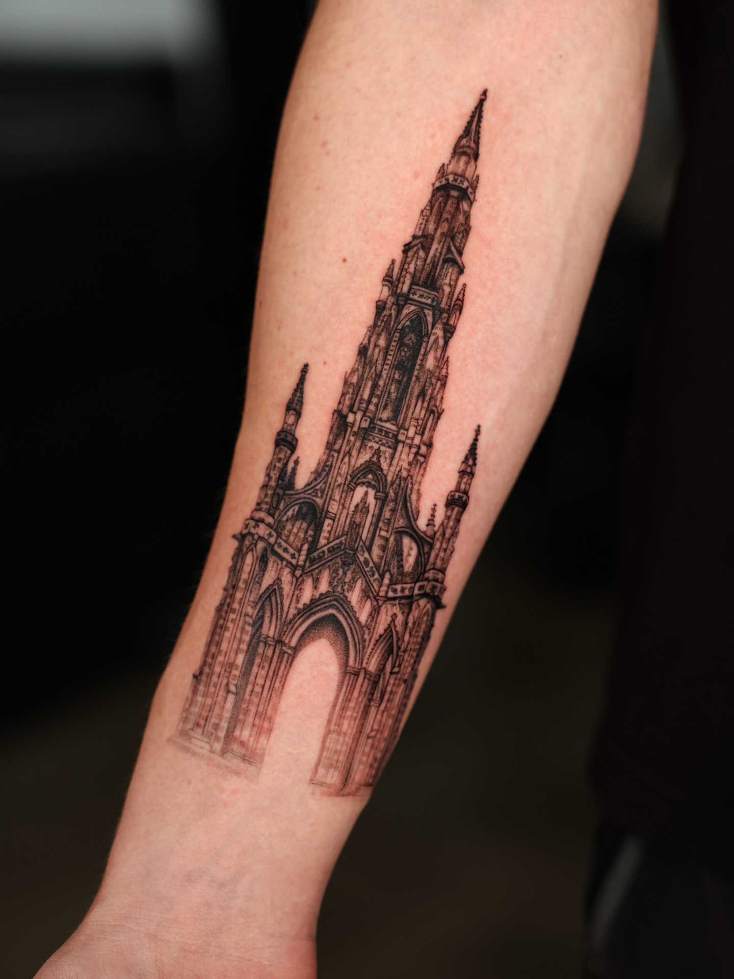 Tattoo by @fckthetinytattooer — black_and_grey