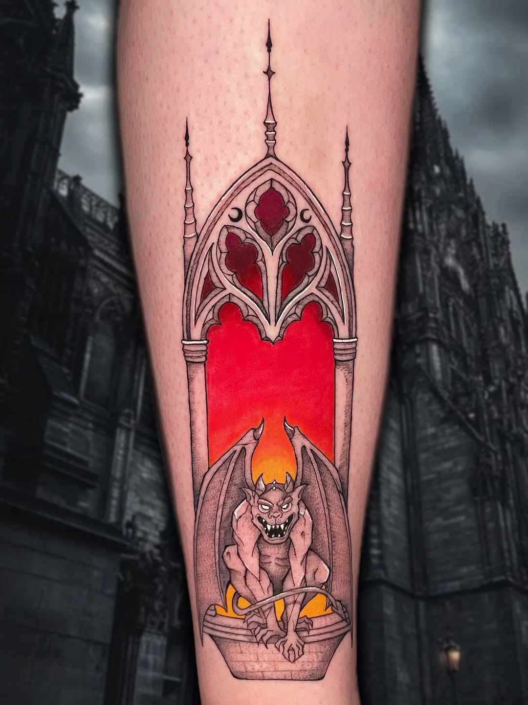 Tattoo by @theghouligan — black_and_grey, illustrative