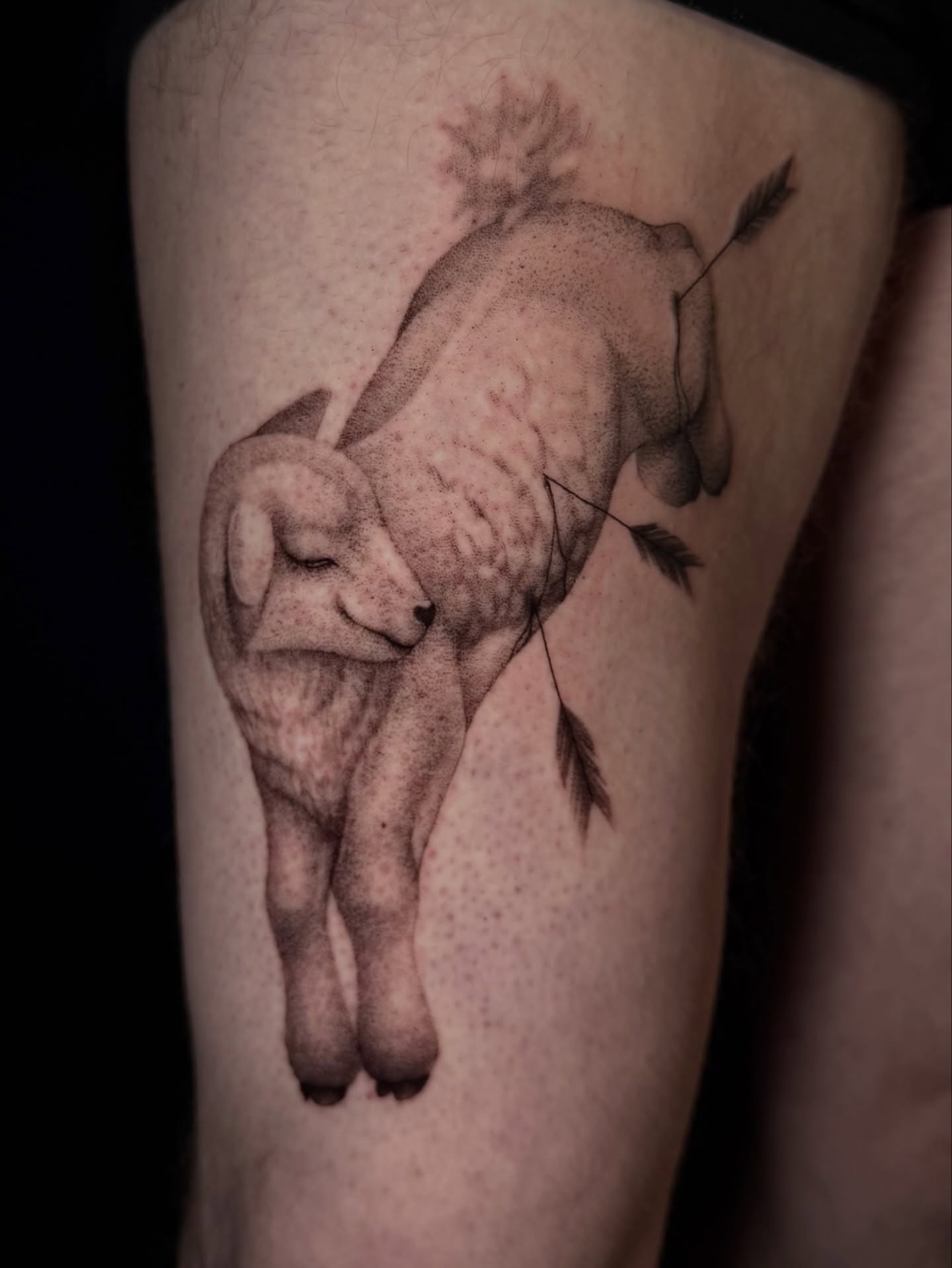 Tattoo by @dnatattoos_ — dotwork