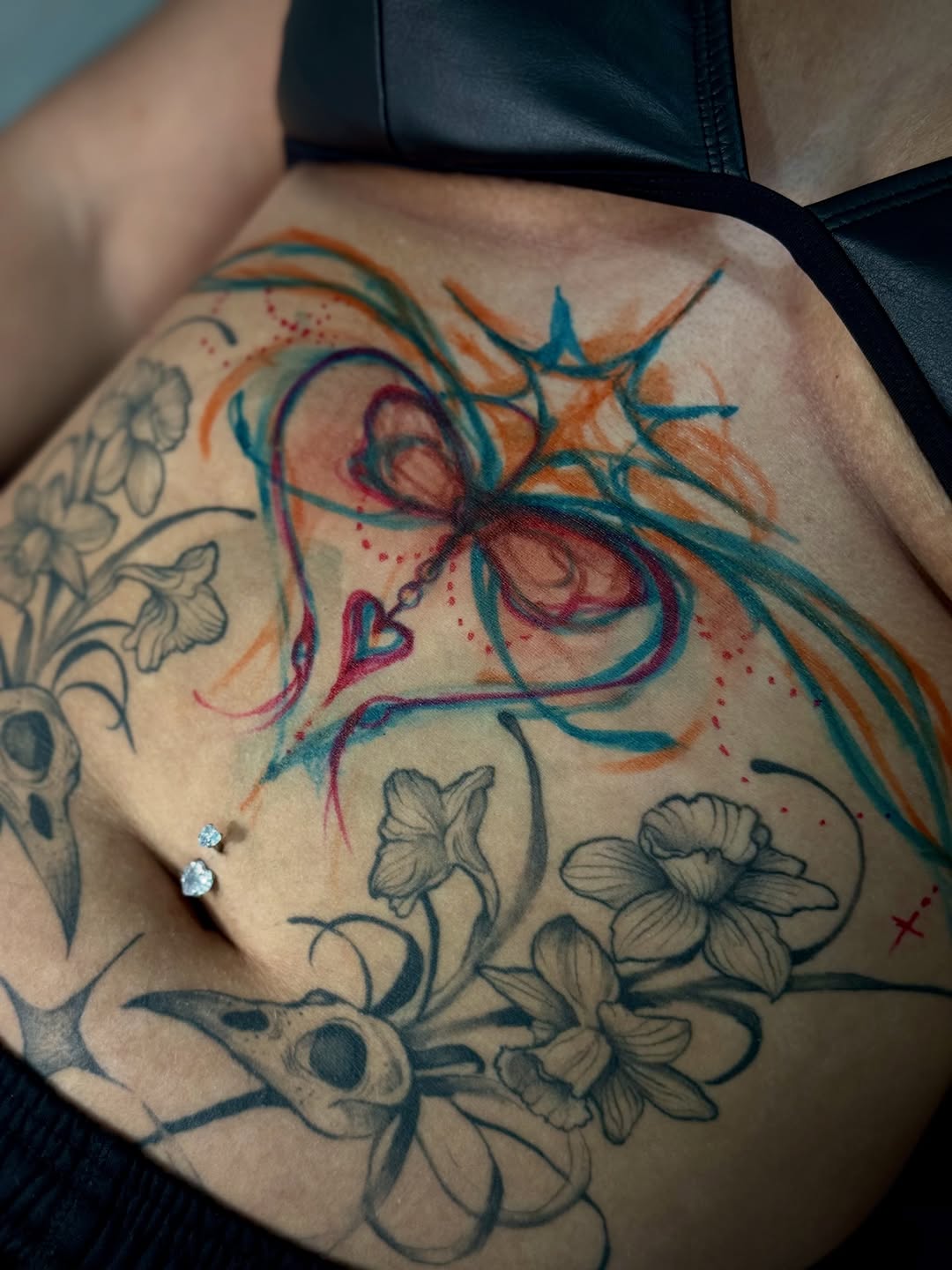 Tattoo by @jazzstabz — watercolor, fine_line