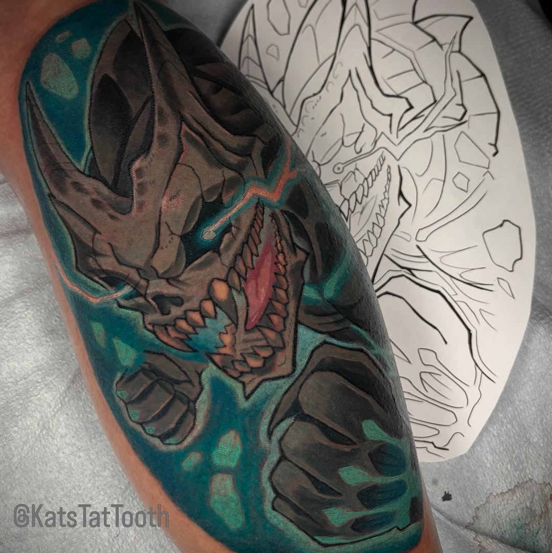 Tattoo by @katstattooth — realism, black_and_grey