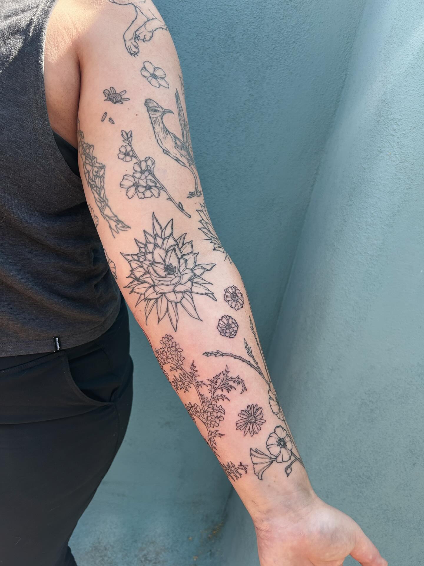 Tattoo by @littlebird_ink — black_and_grey
