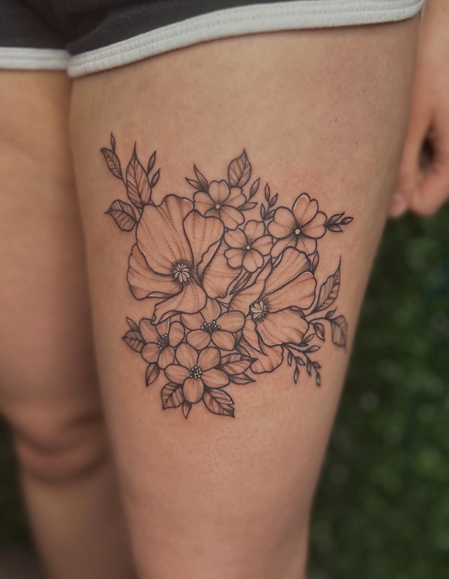 Tattoo by @livv_tattoos — black_and_grey